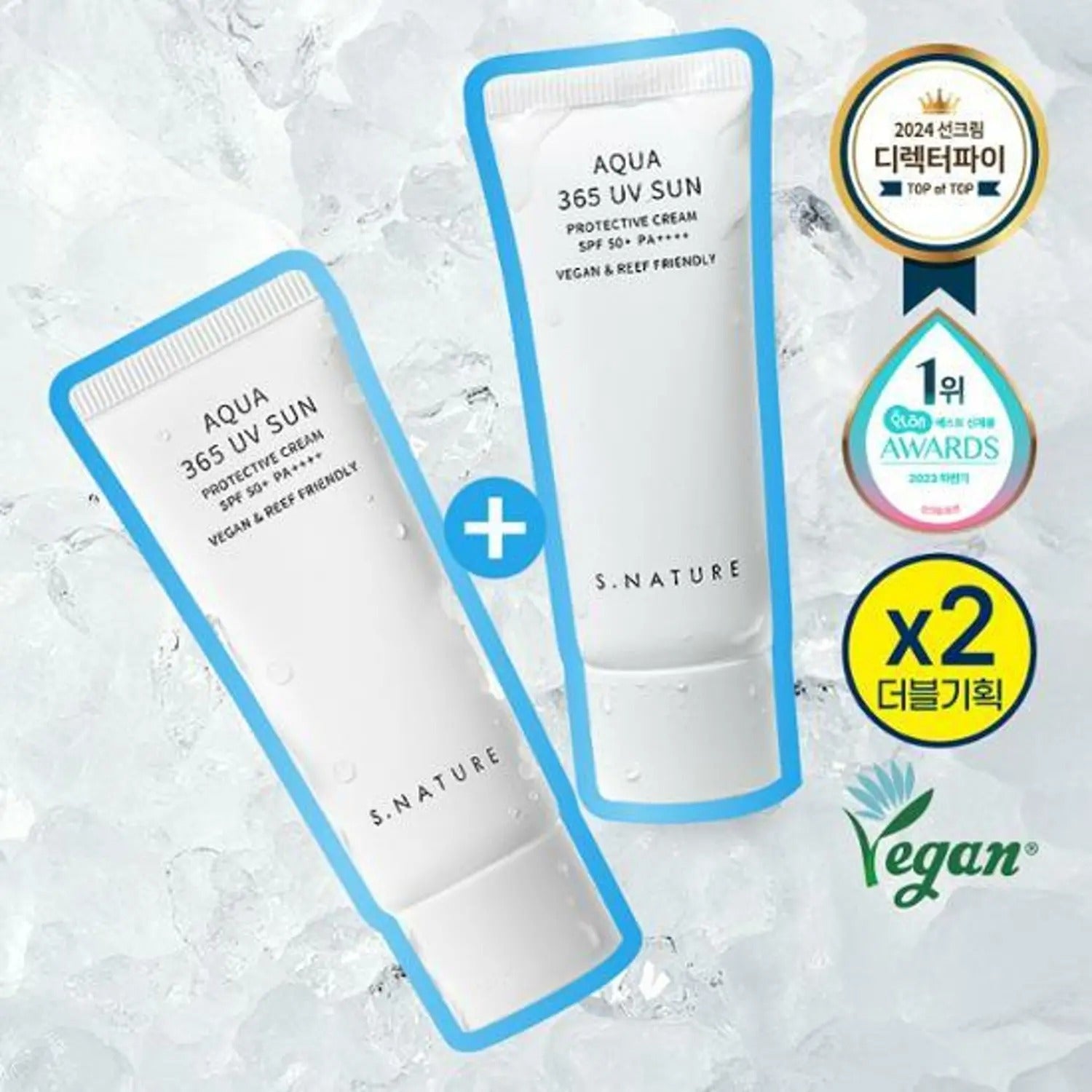 S.NATURE Aqua 365 UV Sun Protective Cream 40ml Double Pack