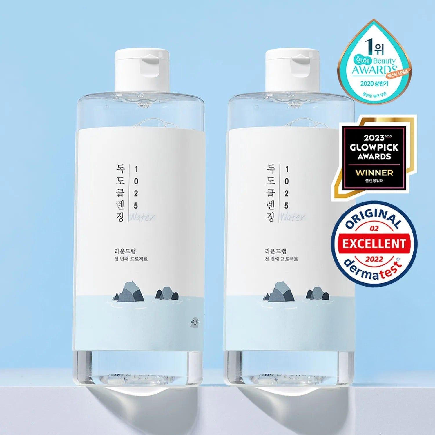 ROUND LAB 1025 Dokdo Cleansing Water 400ml 1+1 Set