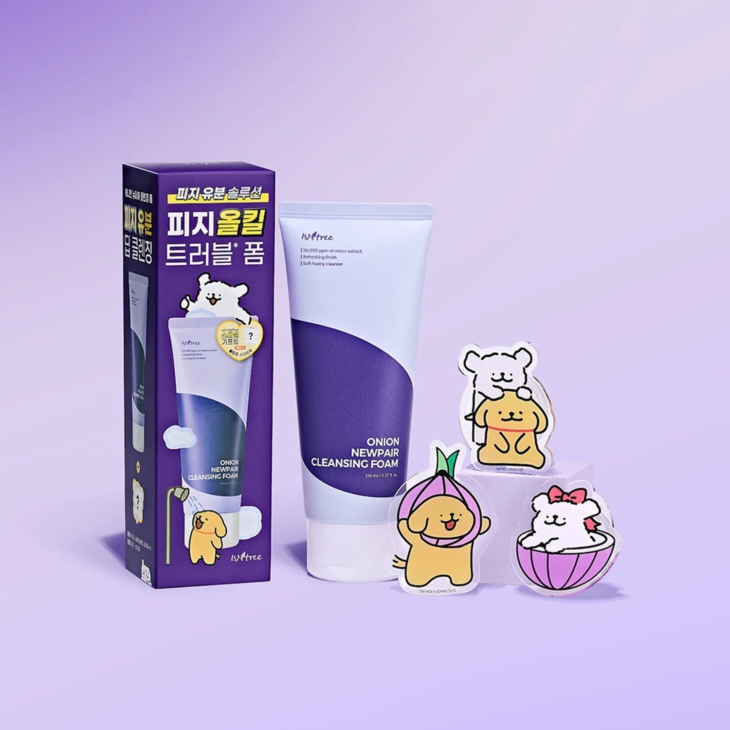 [Maltese Edition]Isntree Onion Newpair Cleansing Foam 150ml (+Phone Grip)