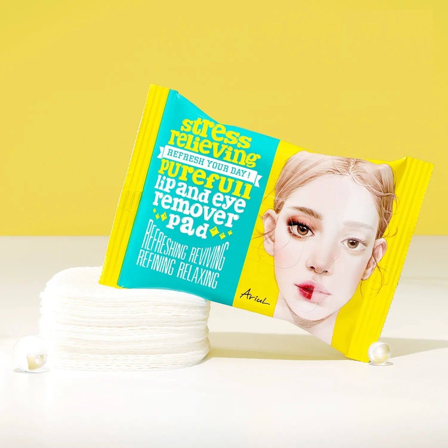 Ariul Stress Relieving Purefull Lip And Eye Remover Pad 30P