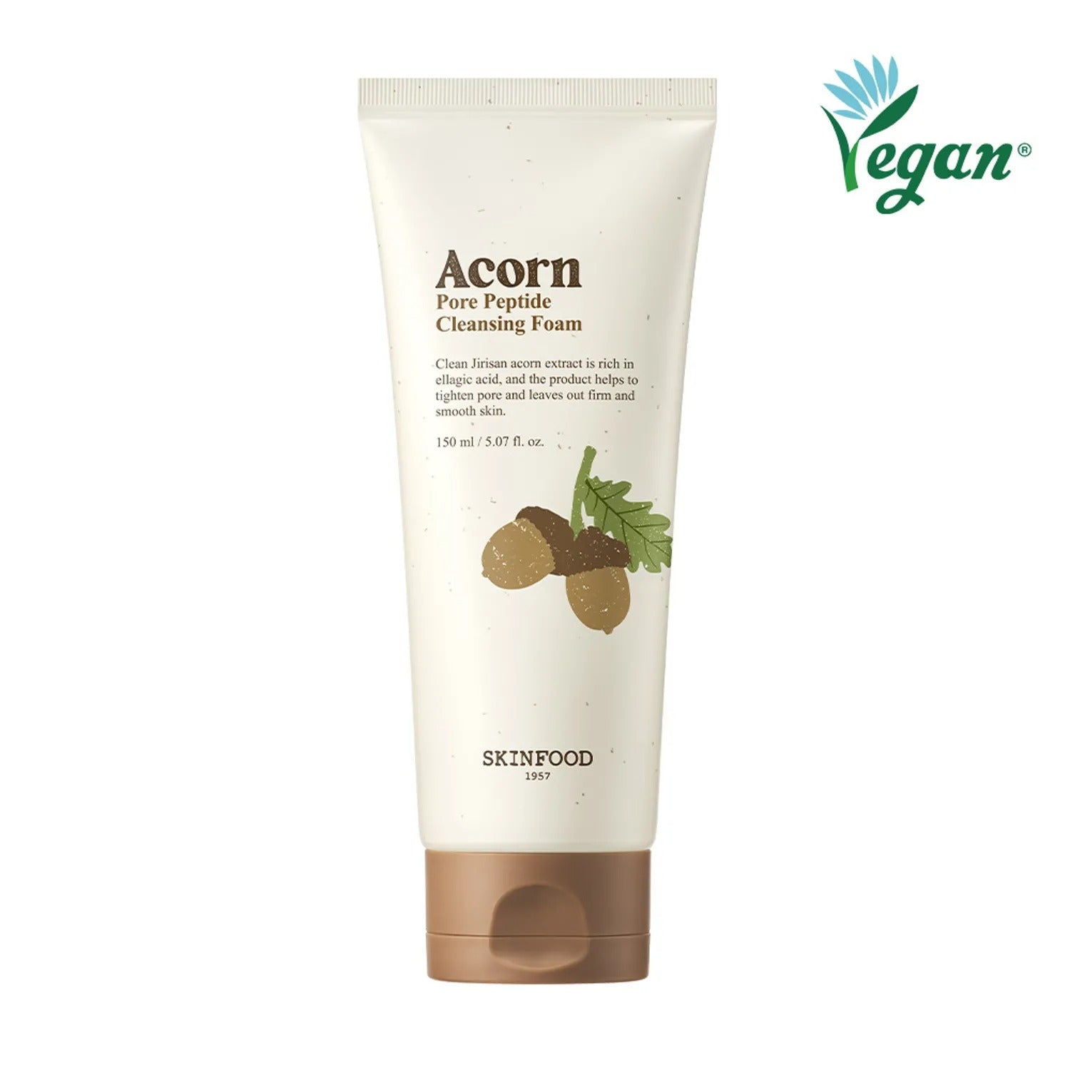SKINFOOD Acorn Pore Peptide Cleansing Foam 150ml