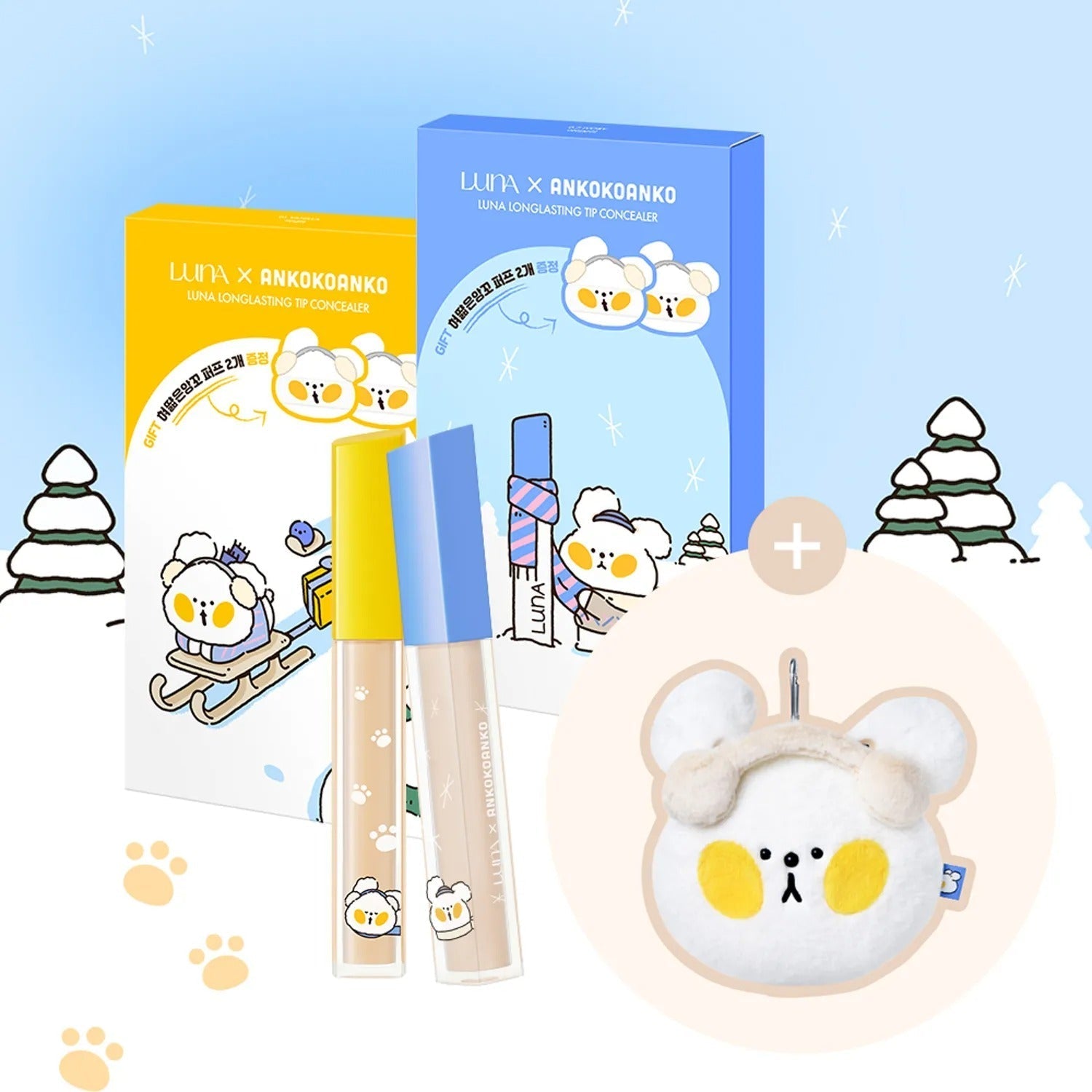 [WINTER EDITION] LUNA Long Lasting Tip Concealer 01 Vanilla (+ANKOKOANKO Puff 2P)