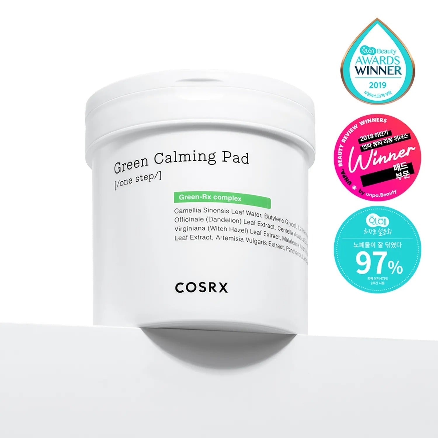 COSRX One Step Green Calming Pad 90 Sheets