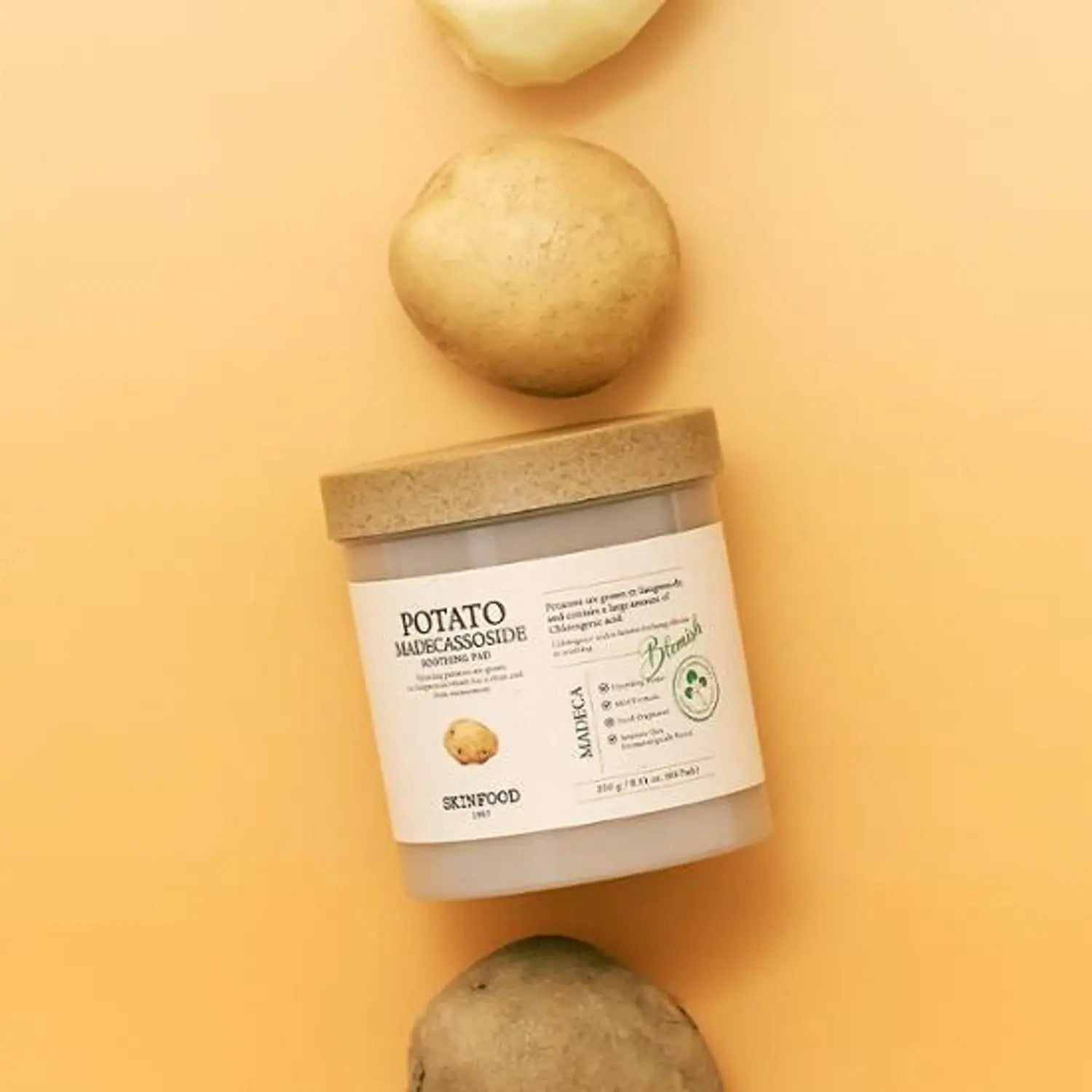 SKINFOOD Potato Madecassoside Soothing Pad 60P (+10P) Special set (OY Exclusive)