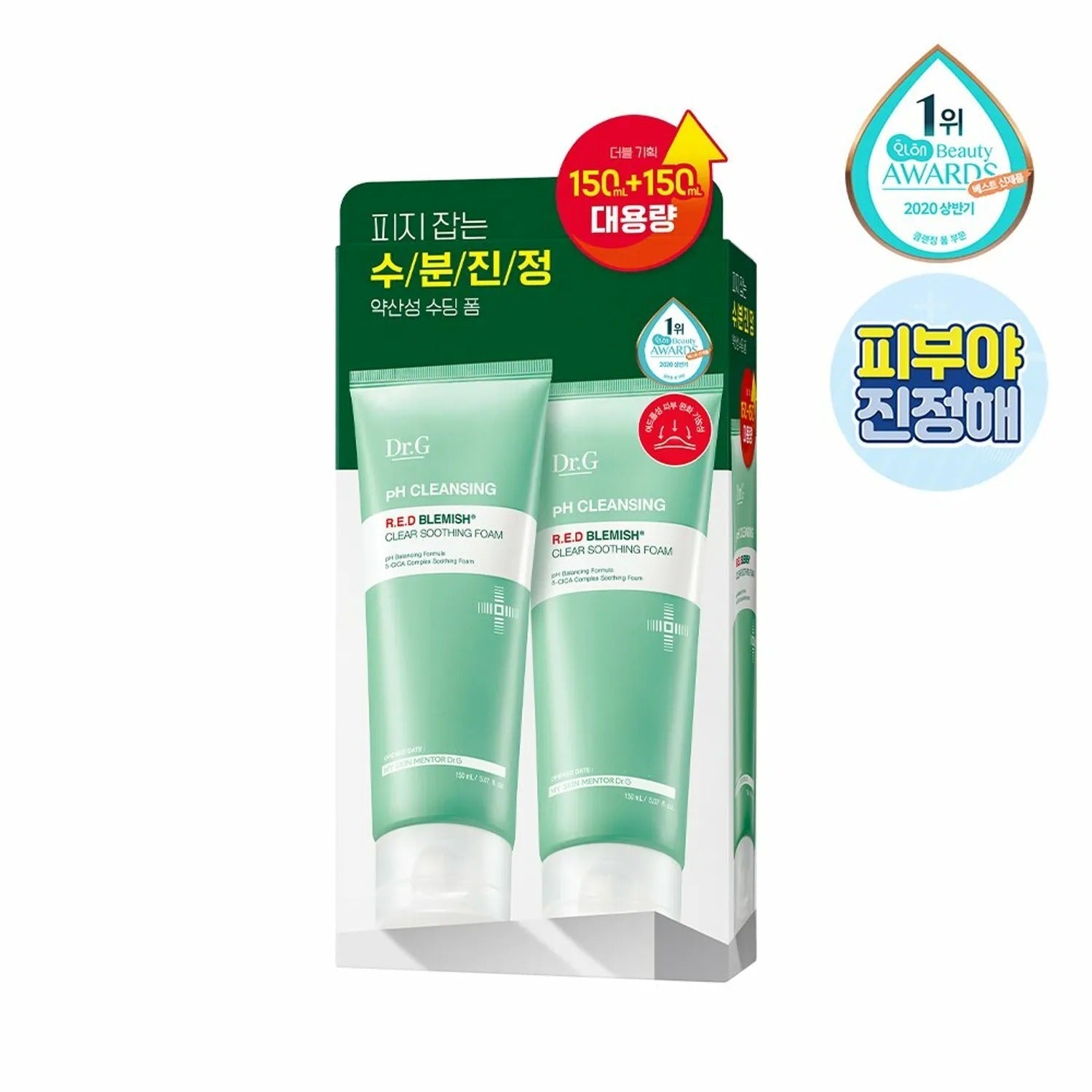 Dr. G pH Cleansing Red Blemish Clear Soothing Foam Duo Set (150mL+150mL)