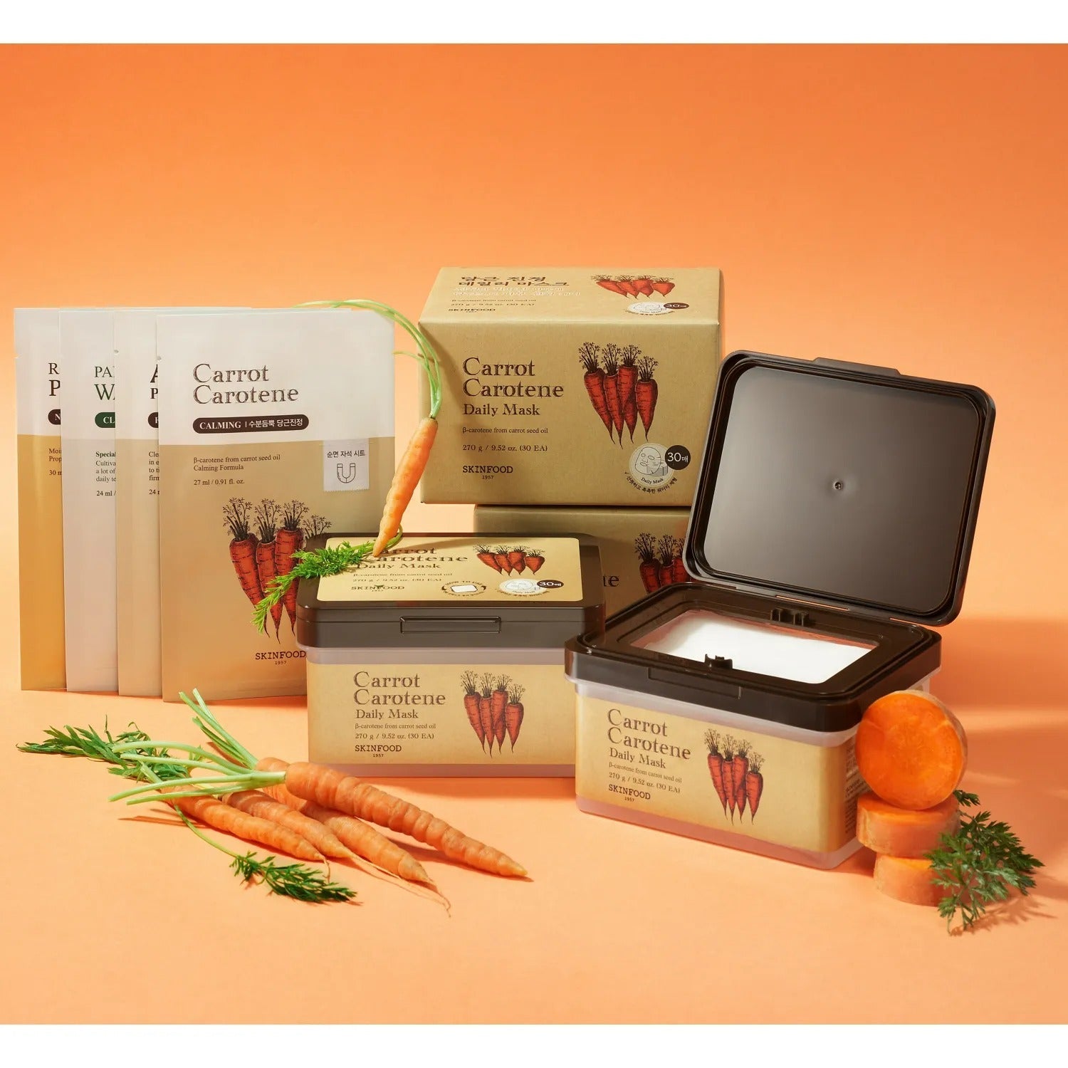 SKINFOOD Carrot Daily Mask Special Duo Set (Carrot&Carrot)