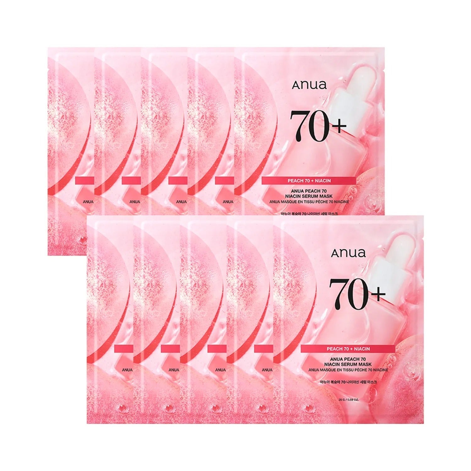 Anua Peach 70 Niacin Serum Mask Sheet 10ea