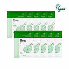 WELLAGE Real Cica Calming Ampoule Mask Sheet 10P