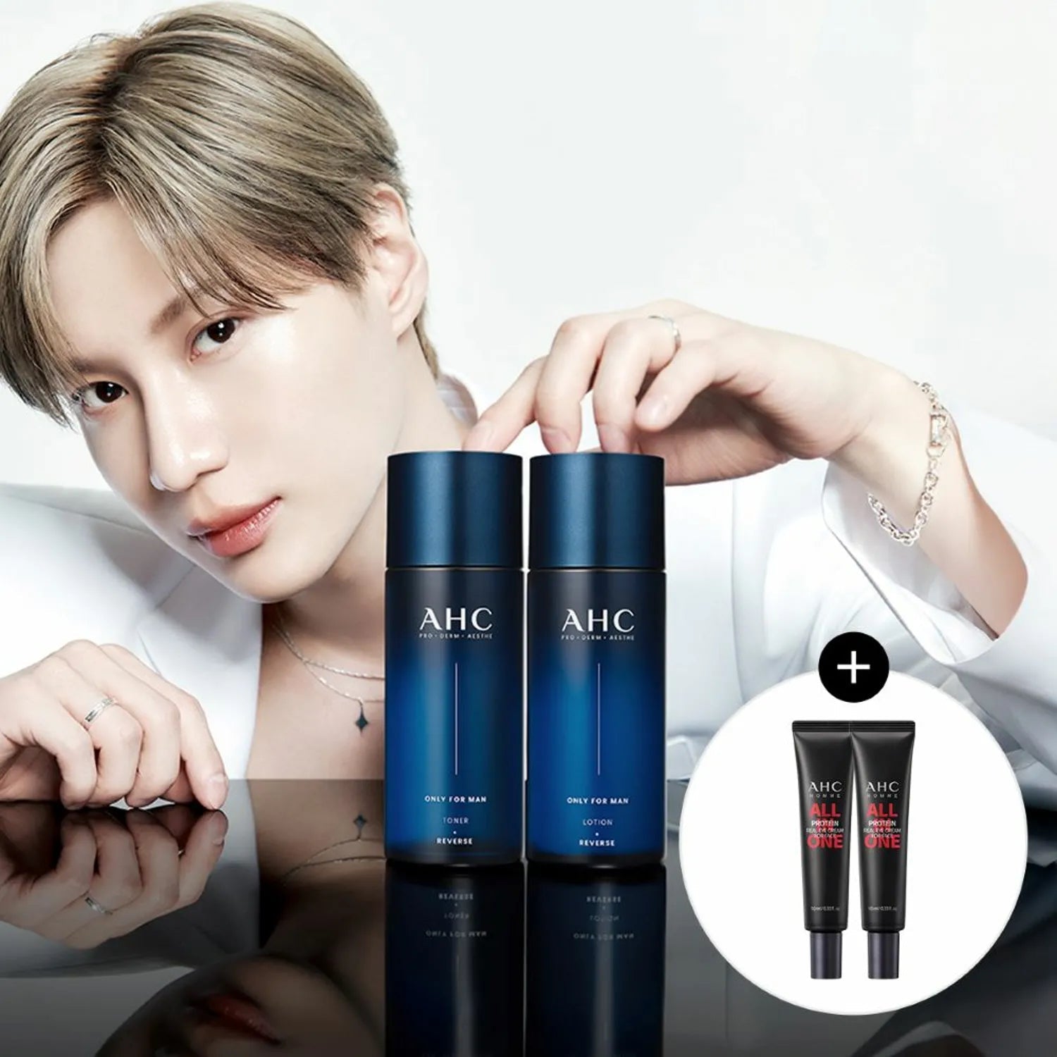 AHC Only For Man Toner / Lotion 150mL Set (+Eye Cream 10mL*2ea)