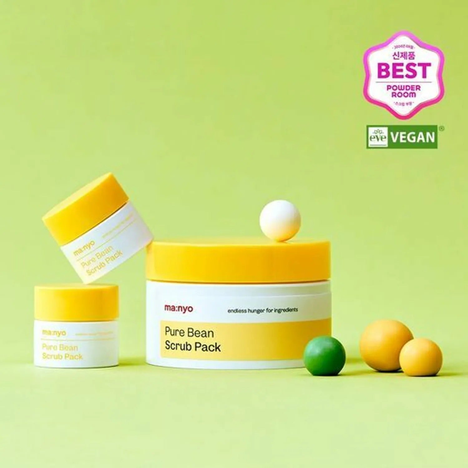 ma:nyo Pure Bean Scrub Pack 100g Set (+7g*2ea)