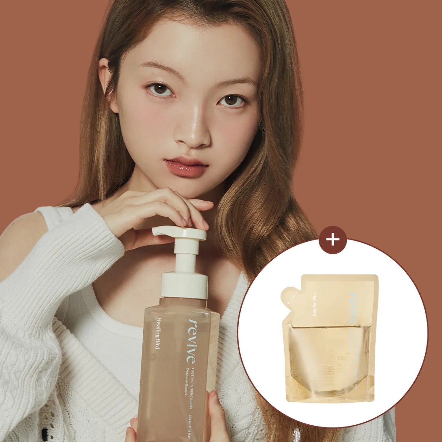 Healingbird Revive First Hair Strengthener 330ml+330ml Refill Set