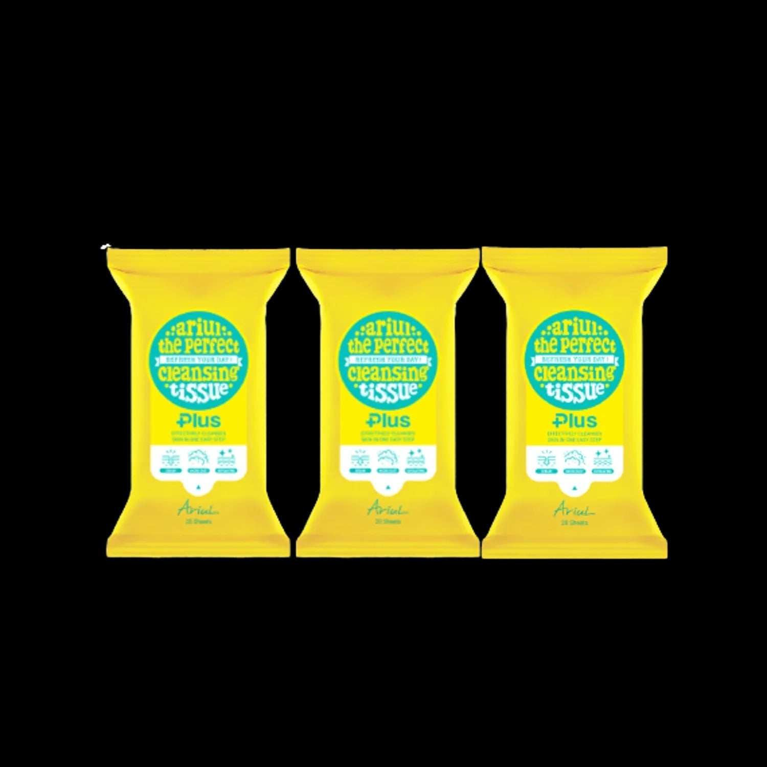 Ariul Stress Relieving Purefull Cleansing Tissue Plus 20 Sheets x 3-Pack