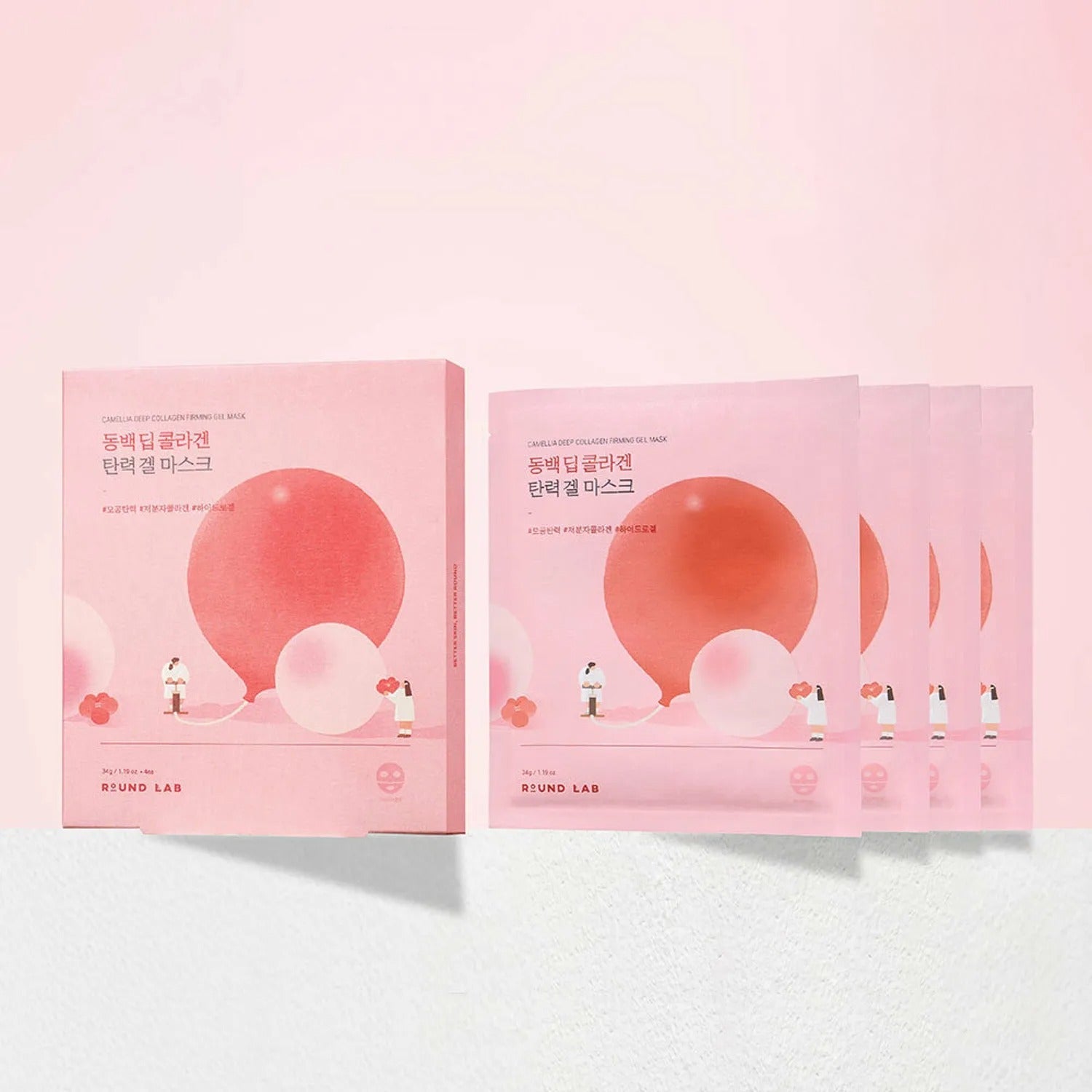 ROUND LAB Camellia Deep Collagen Firming Gel Mask Sheet 4ea