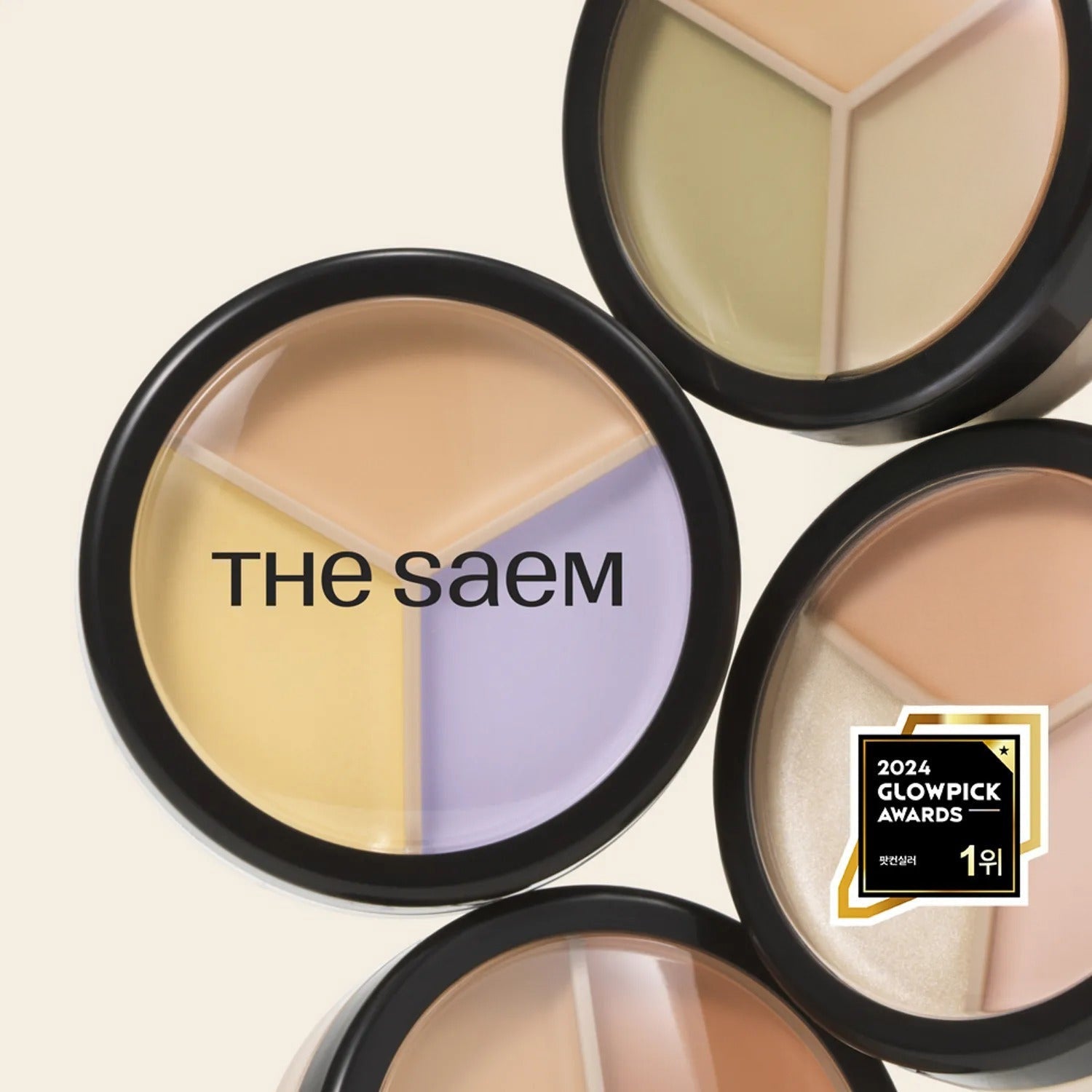 THE SAEM Cover Perfection Triple Pot Concealer (Special Set/Single)