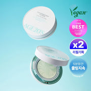 AGE 20's Sun Essence Pact Calming Long Protection 12.5g Refill Set