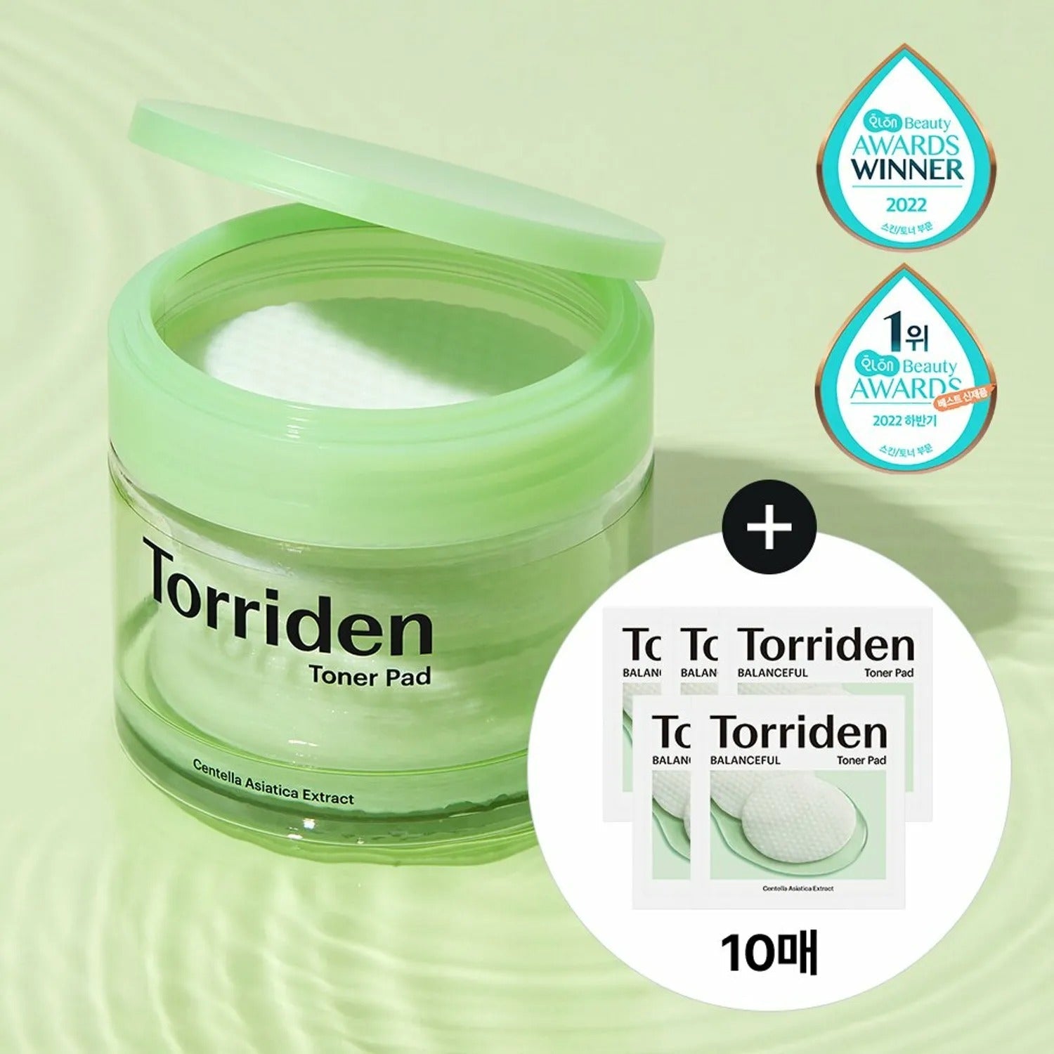 Torriden Balanceful Cica Toner Pad 60 Pads Special Set (+10 Pads)