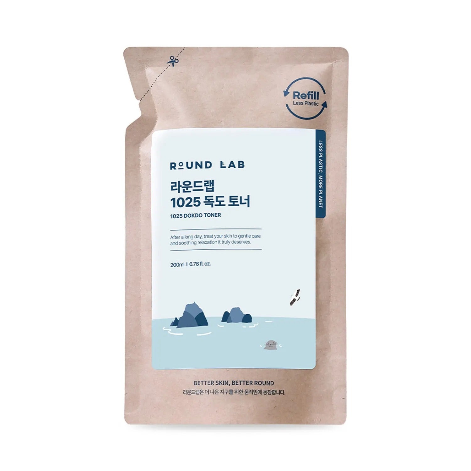 ROUND LAB 1025 Dokdo Toner 200ml Refill Pack