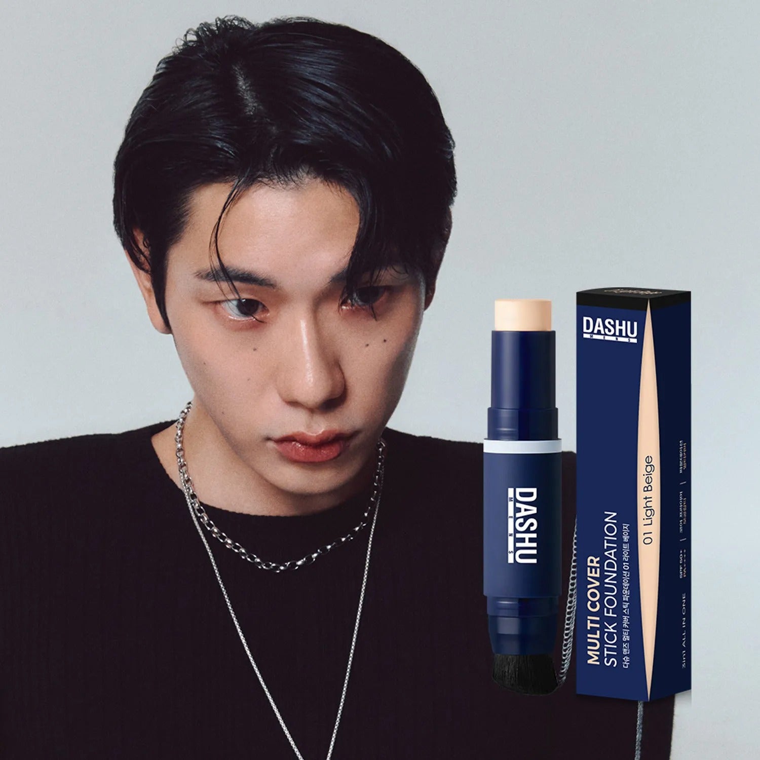 DASHU Mens Multi Cover Stick Foundation