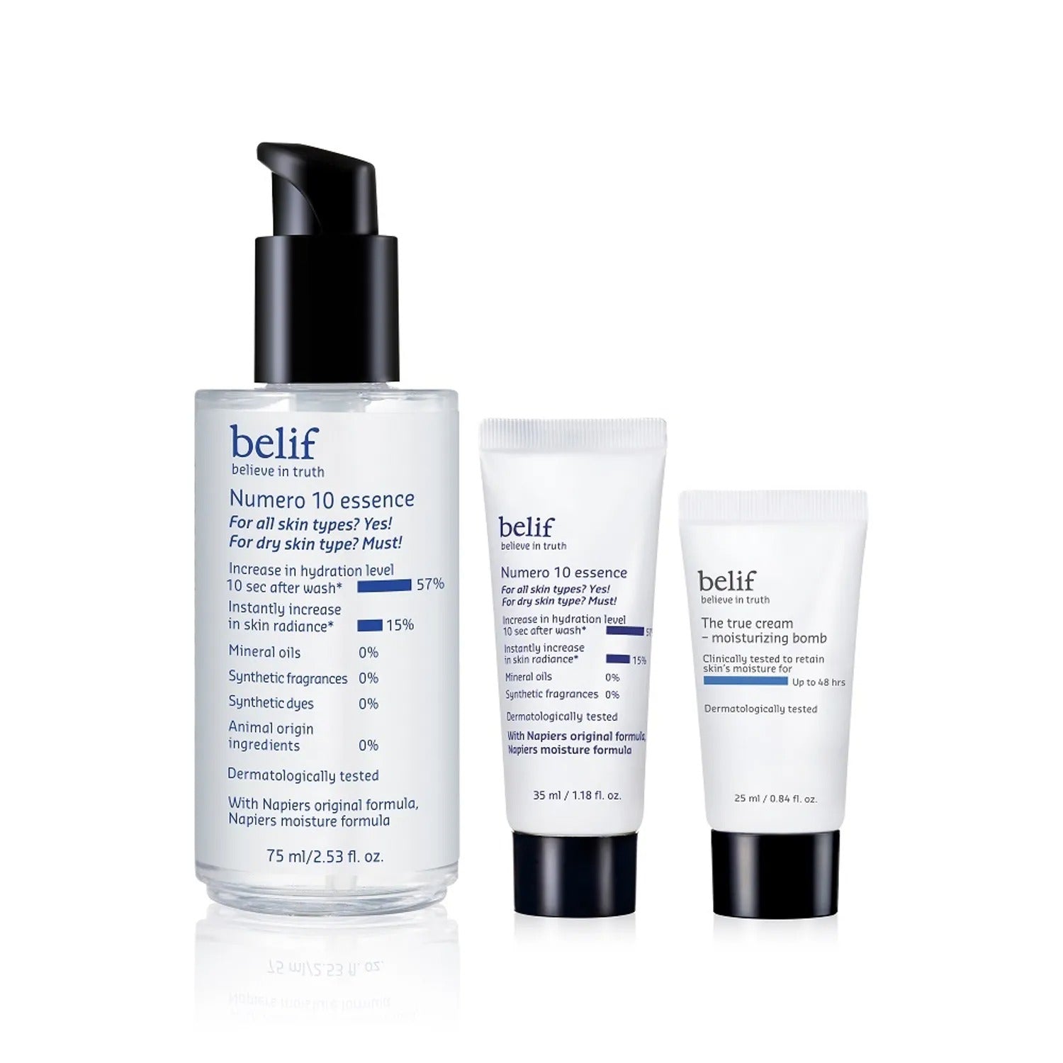 belif Numero 10 Essence 75 Holiday Set (+Essence 35ml+Moisture Bomb 25ml)