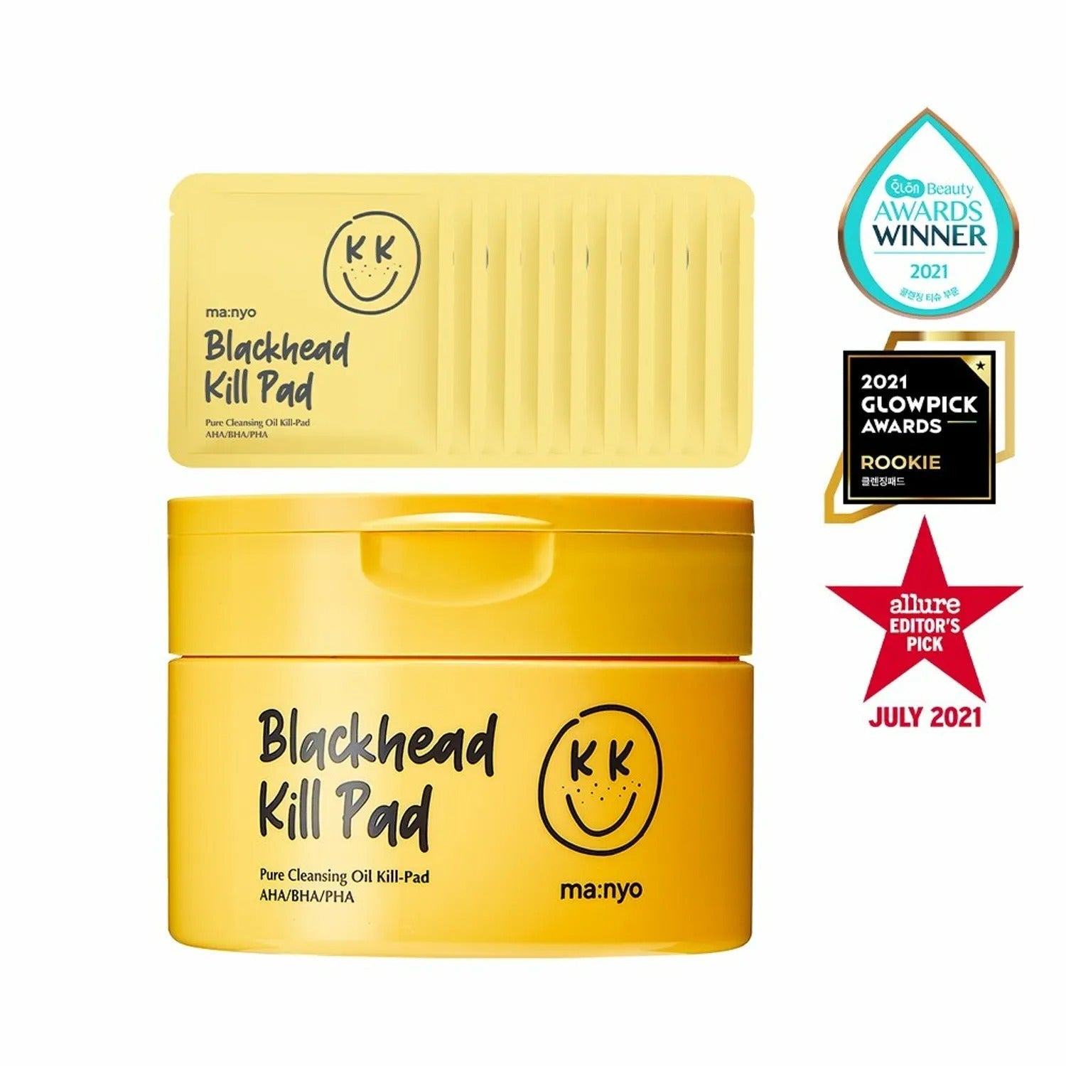 ma:nyo Blackhead Pure Cleansing Oil Kill Pad 50 Sheets Special Set (+10 Sheets)