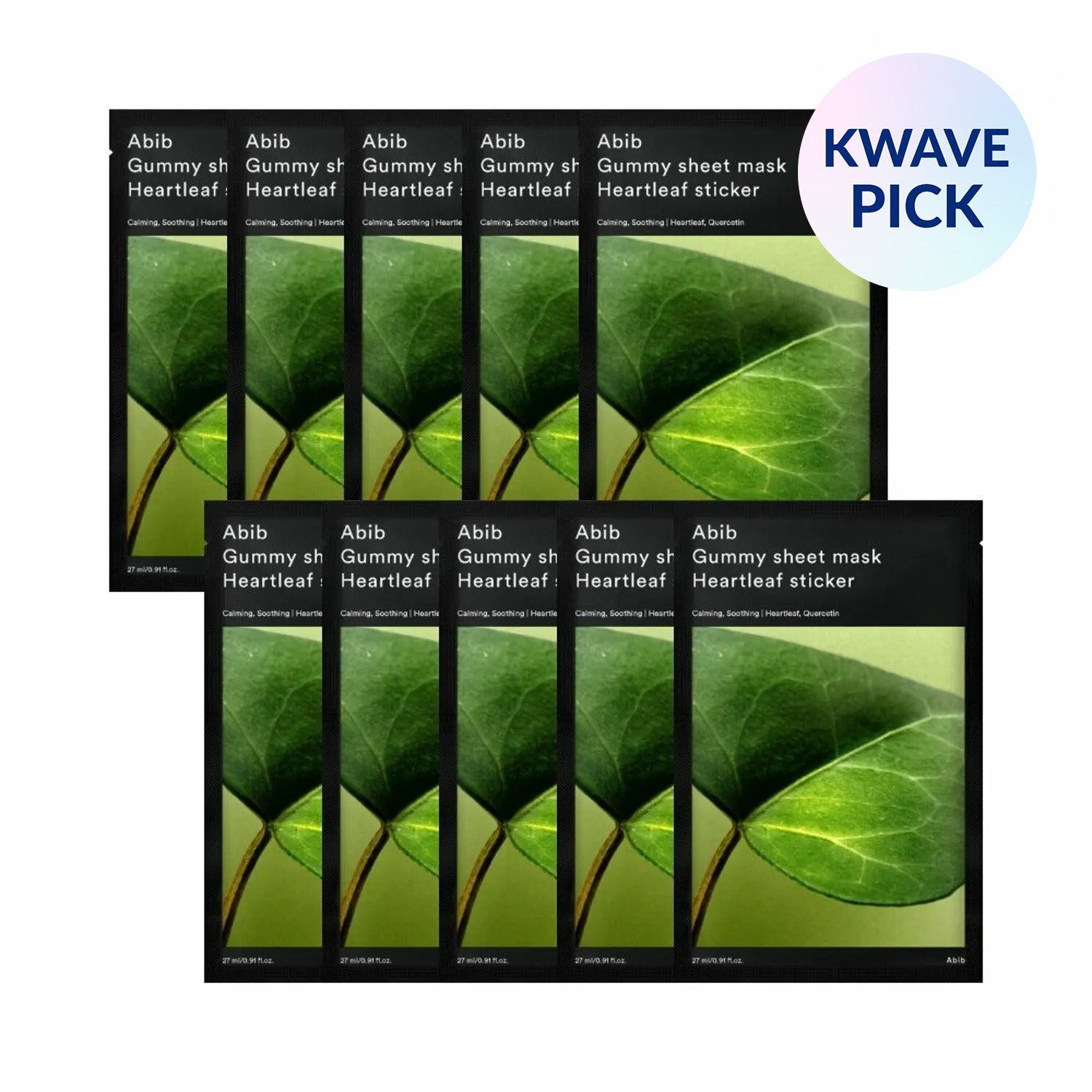 Abib Gummy Sheet Mask Heartleaf Sticker 10P