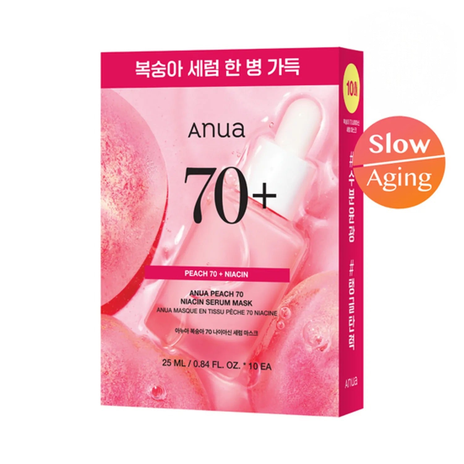 Anua Peach 70 Niacin Serum Mask Sheet 10ea