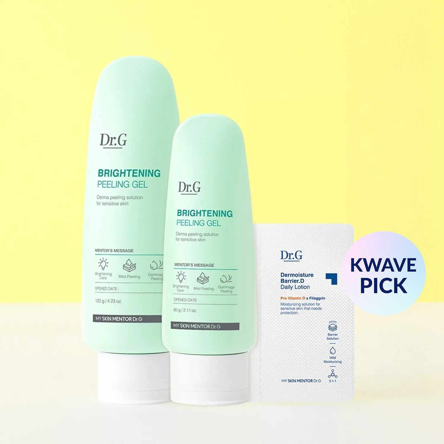 Dr. G Brightening Peeling Gel 120g Special Set (Peeling Gel 60g + Barrier D Daily Lotion 2mL)