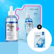 WELLAGE Real Hyaluronic Blue 100 Ampoule 100ml Refill Set (+Mask Sheet 1ea)