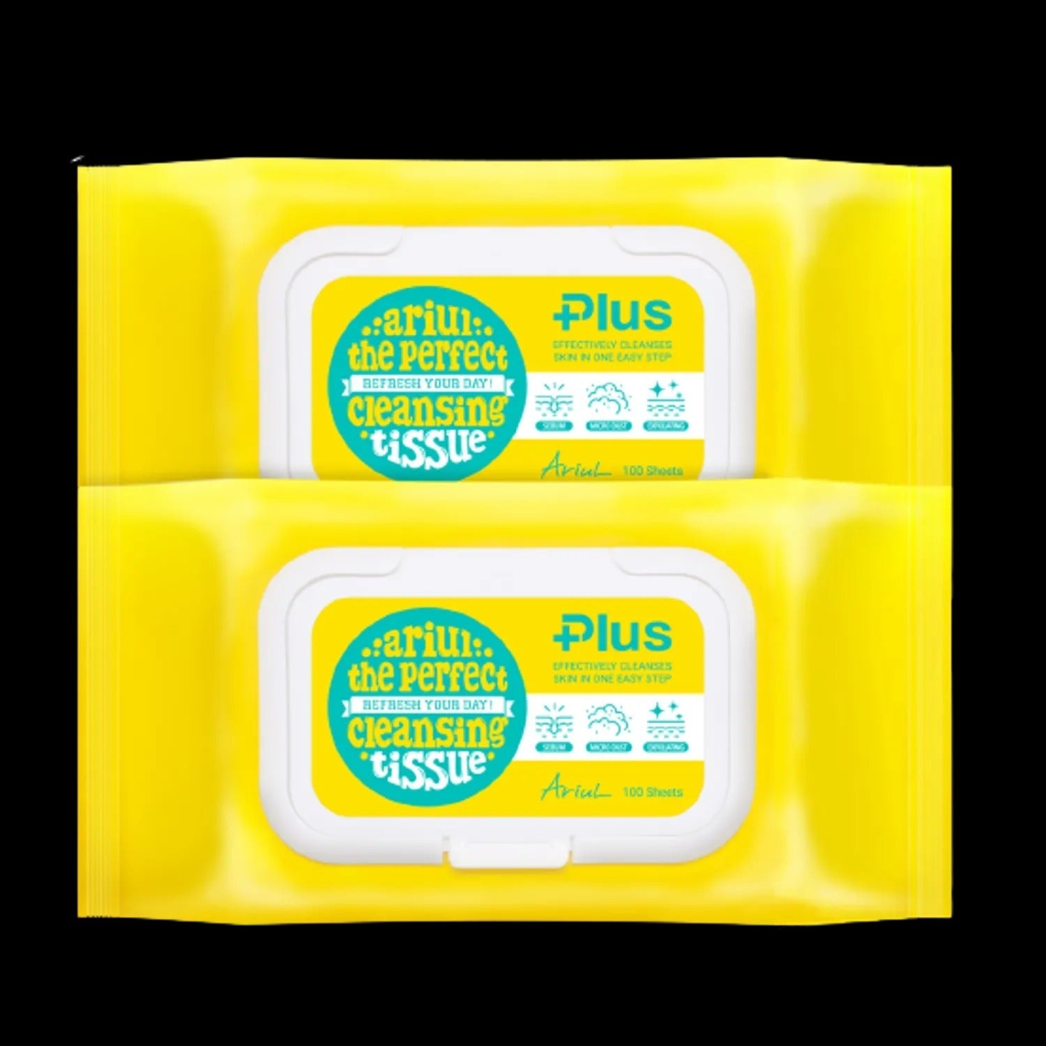 Ariul Stress Relieving Purefull Cleansing Tissue Plus 100 Sheets x 2-Pack