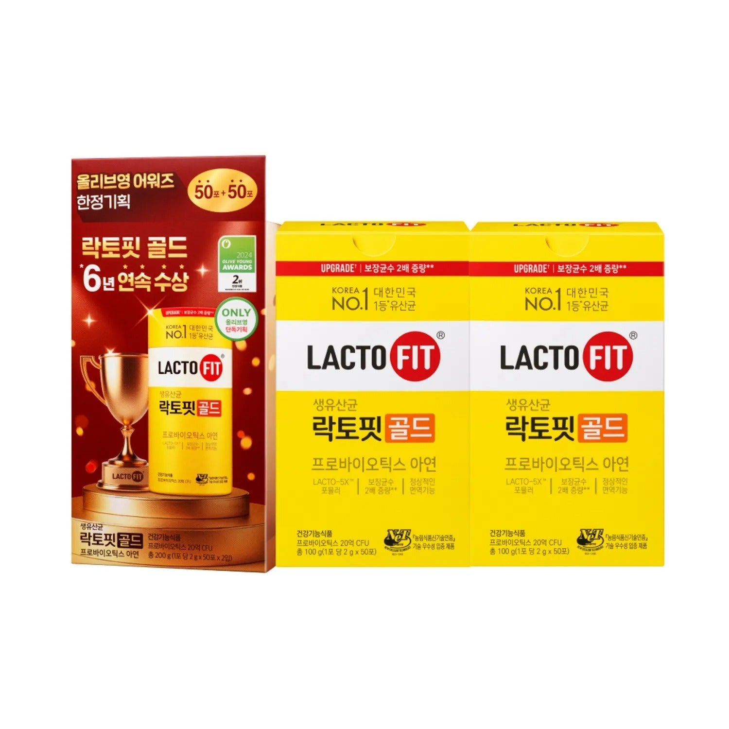 LACTO-FIT Probiotics Gold Triple Set (90-day supply)