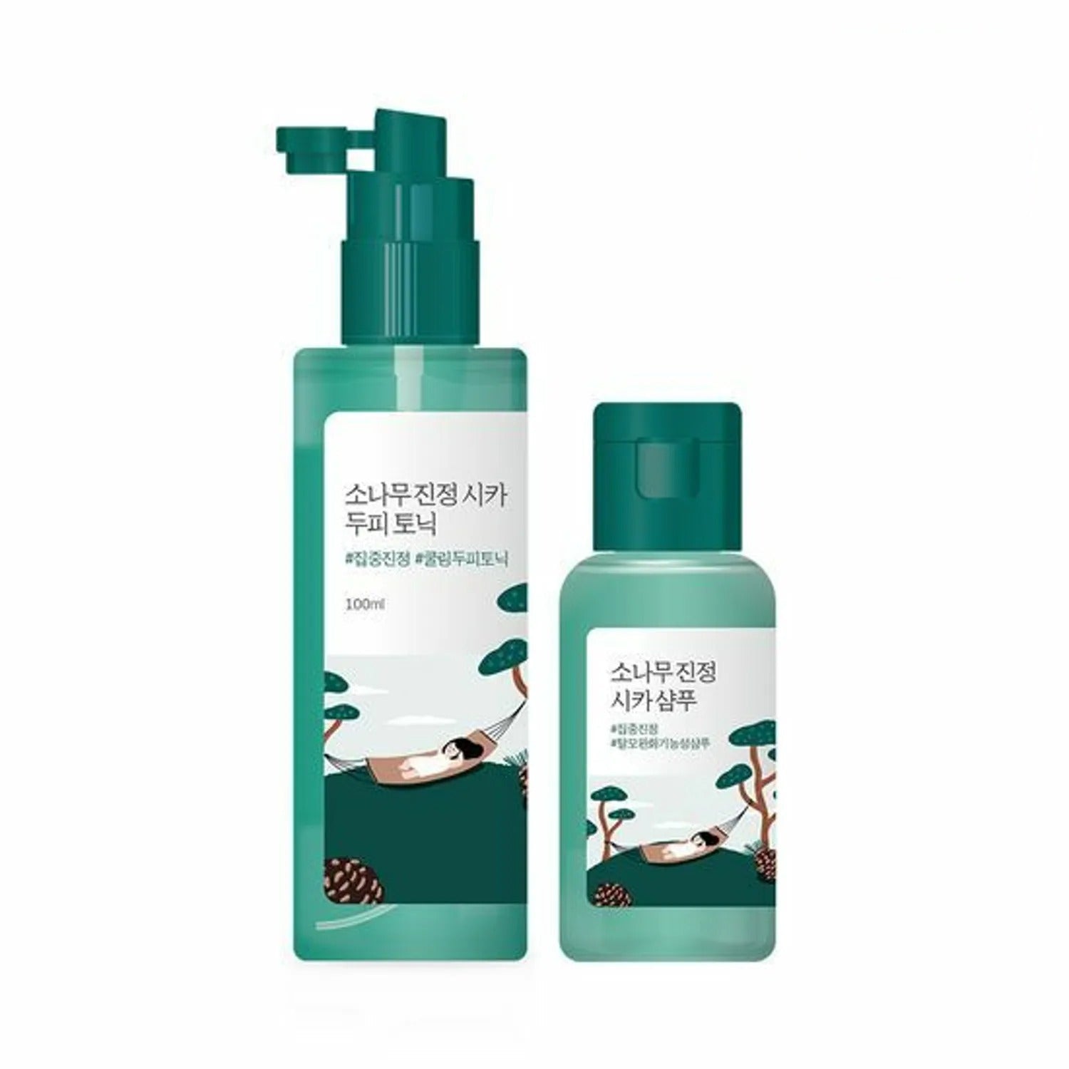 ROUND LAB Pine Calming Cica Scalp Tonic 100ml Set (+Shampoo 50ml)