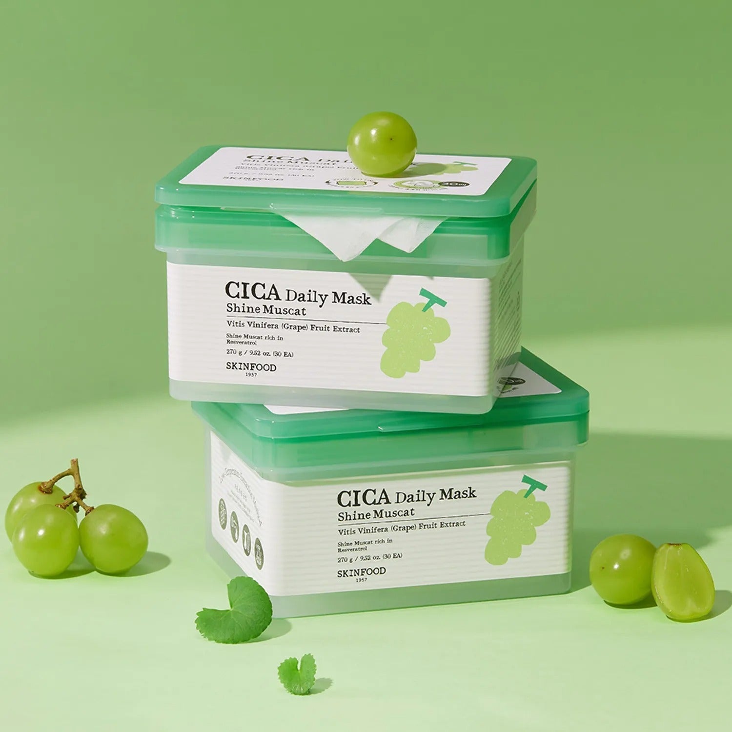 SKINFOOD Shine Muscat Cica Daily Mask 30ea