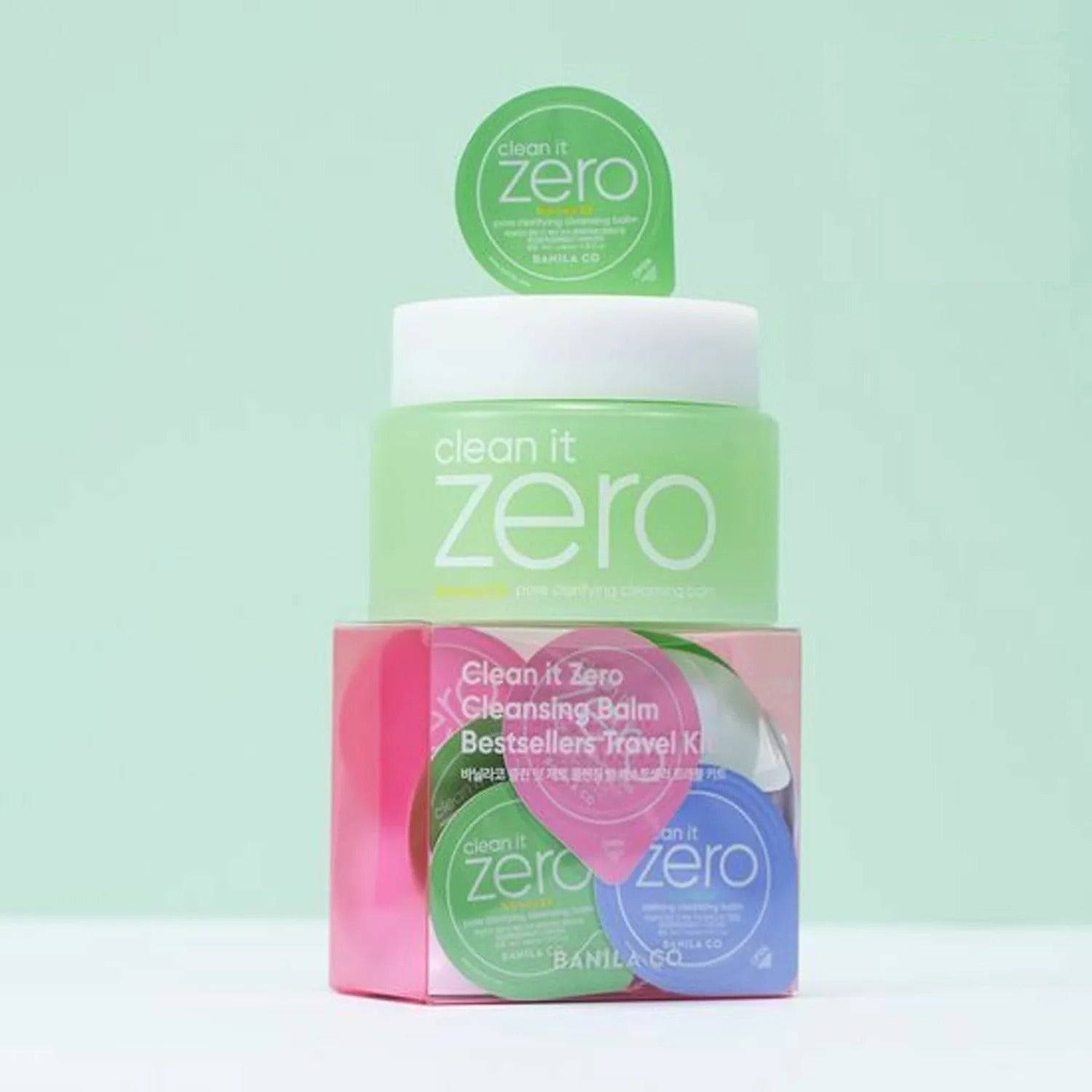 BANILA CO Clean It Zero Pore Clarifying Cleansing Balm 100ml Set (+Travel Kit 3ml*12ea)