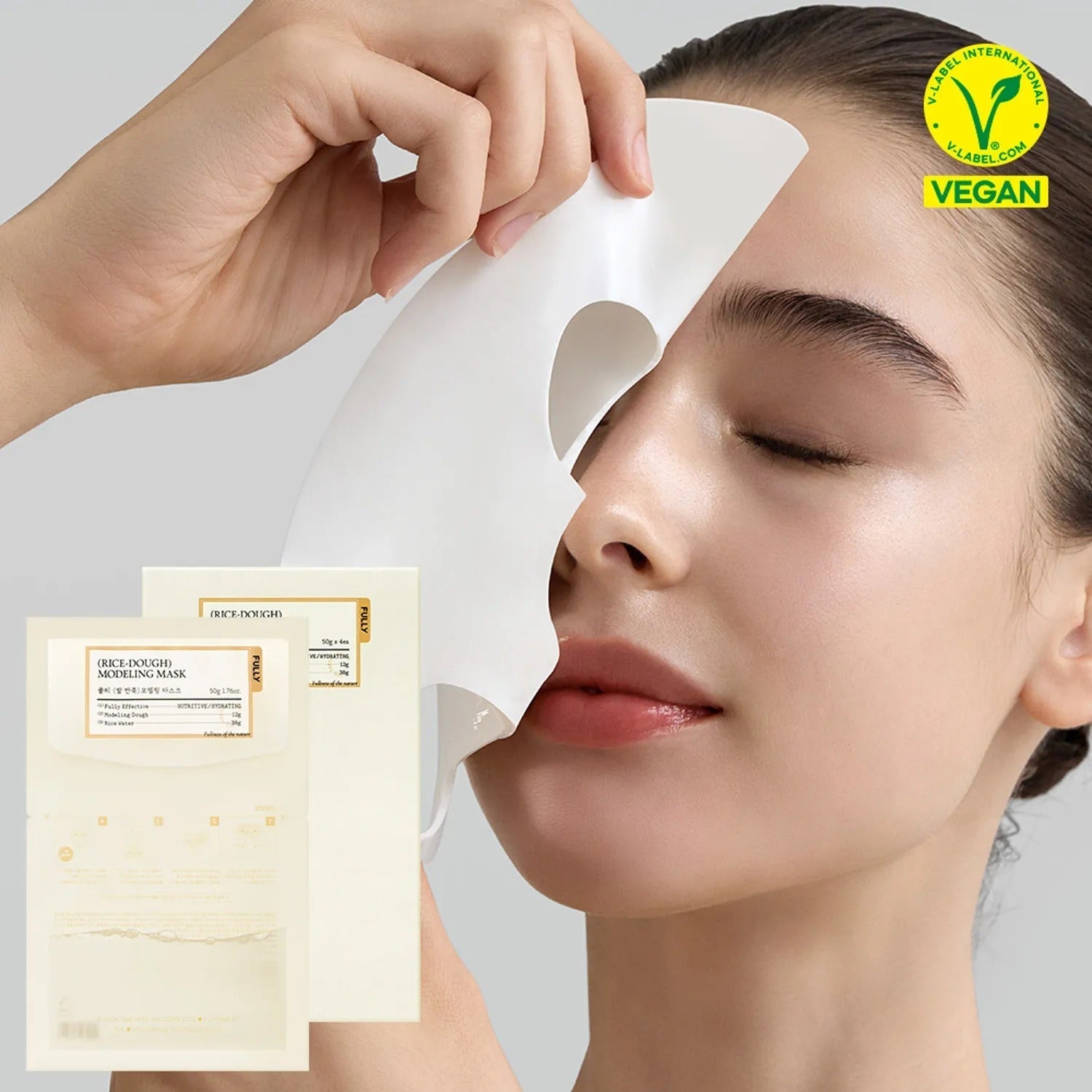 fully Rice Dough Modeling Mask Sheet 4ea