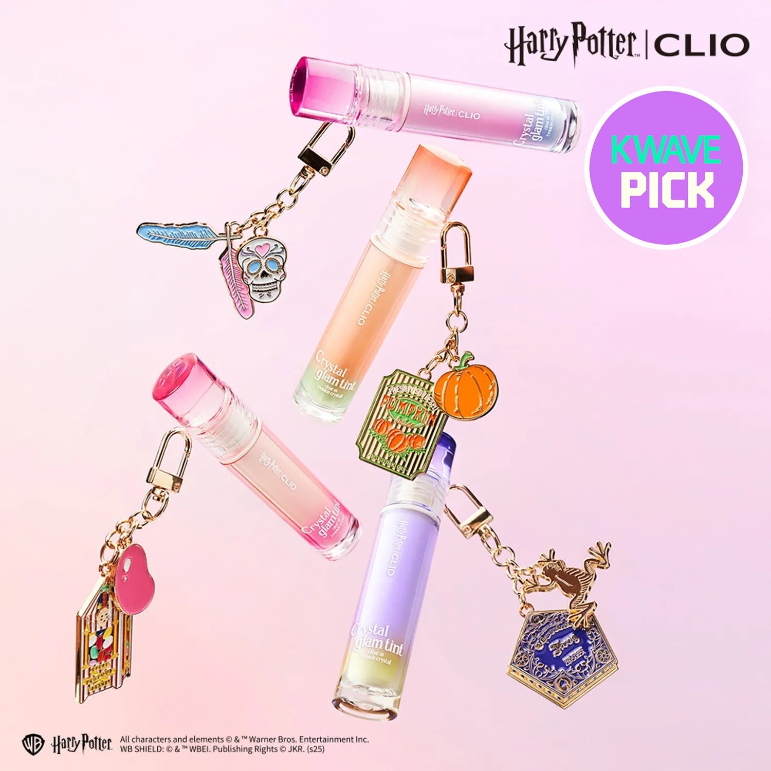 CLIO CRYSTAL GLAM TINT SET (HARRY POTTER COLLABO) (+HONEYDUEK KEY RING AND PEN)