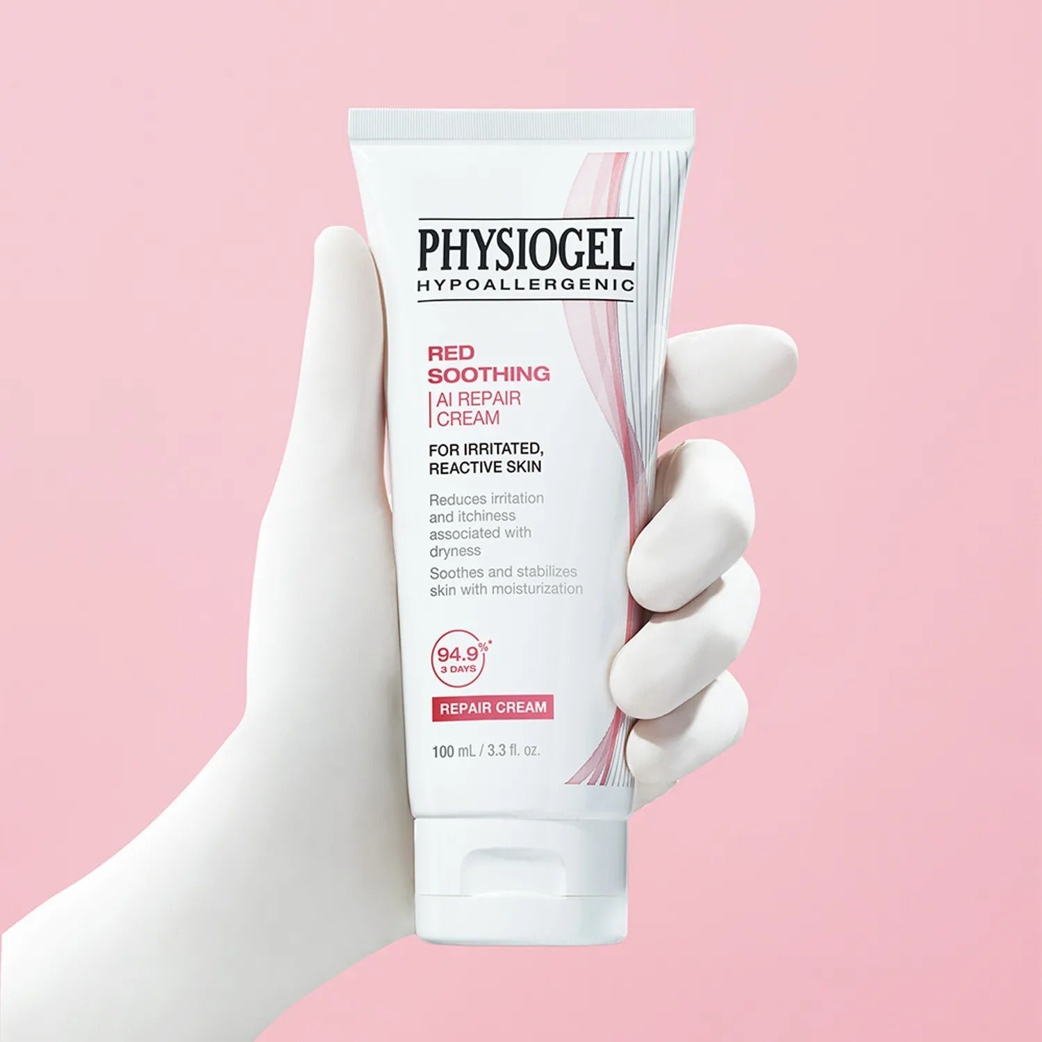 PHYSIOGEL Red Soothing AI Repair Cream 100ml Set (+30ml+Mask Sheet 1ea)