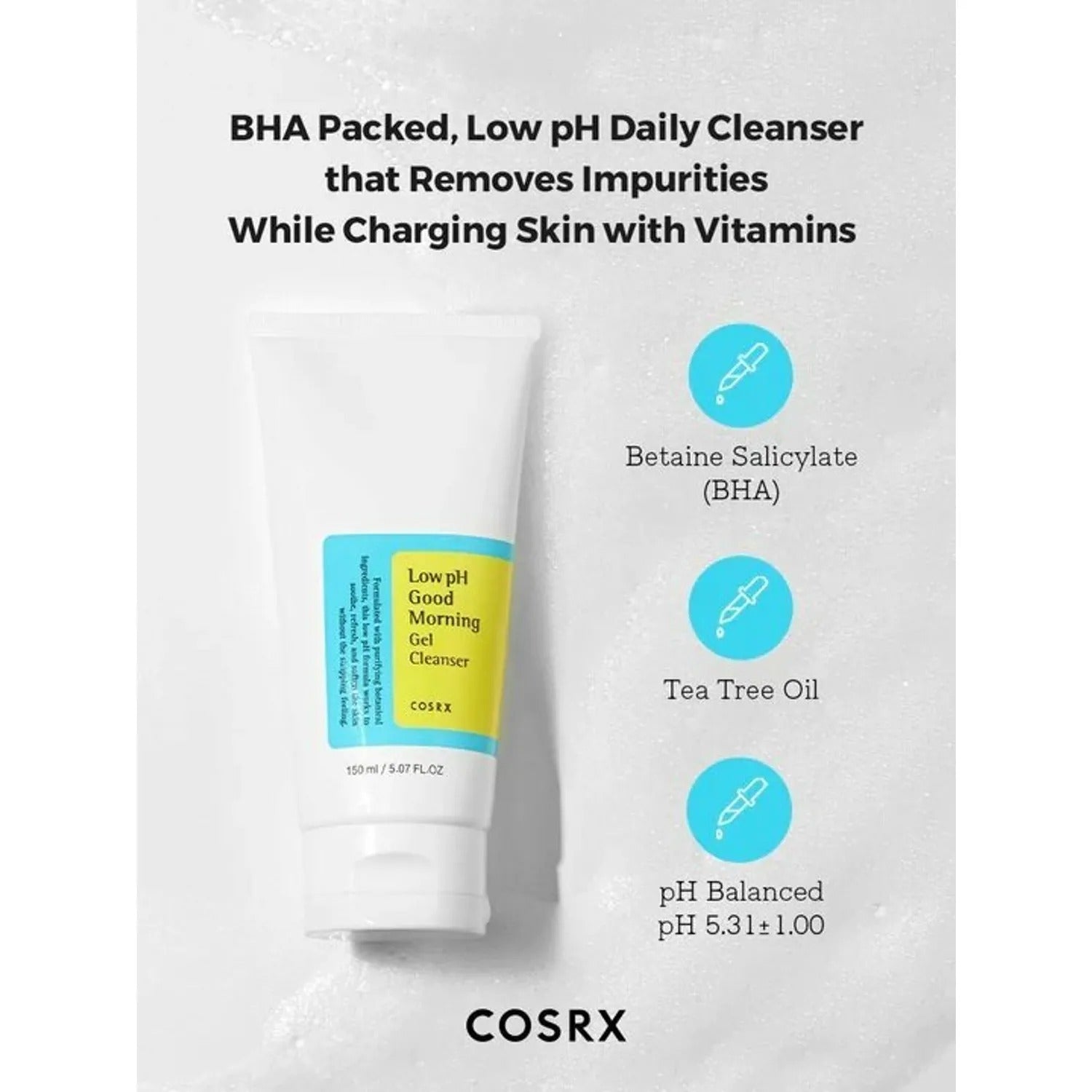 COSRX Low pH Good Morning Gel Cleanser 150mL Double Pack