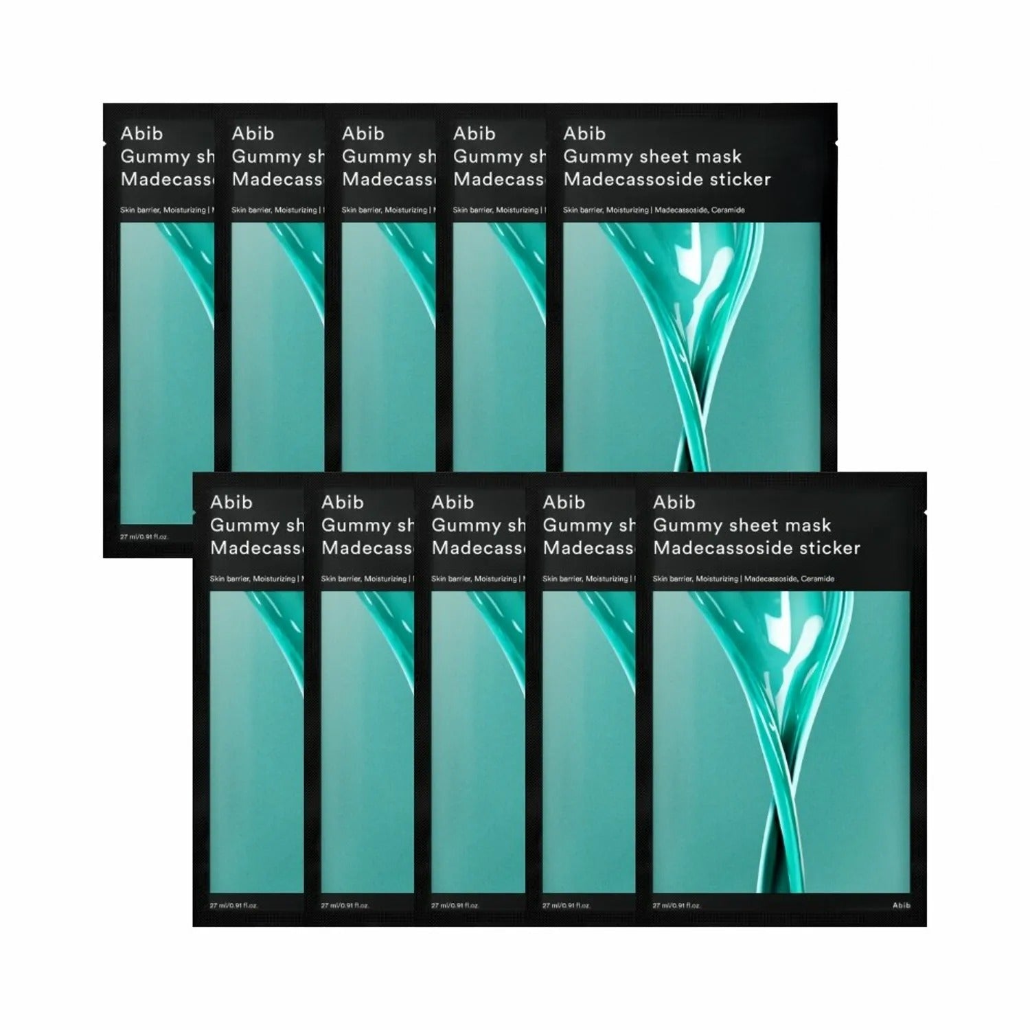 Abib Gummy Sheet Mask Madecassoside Sticker 10P