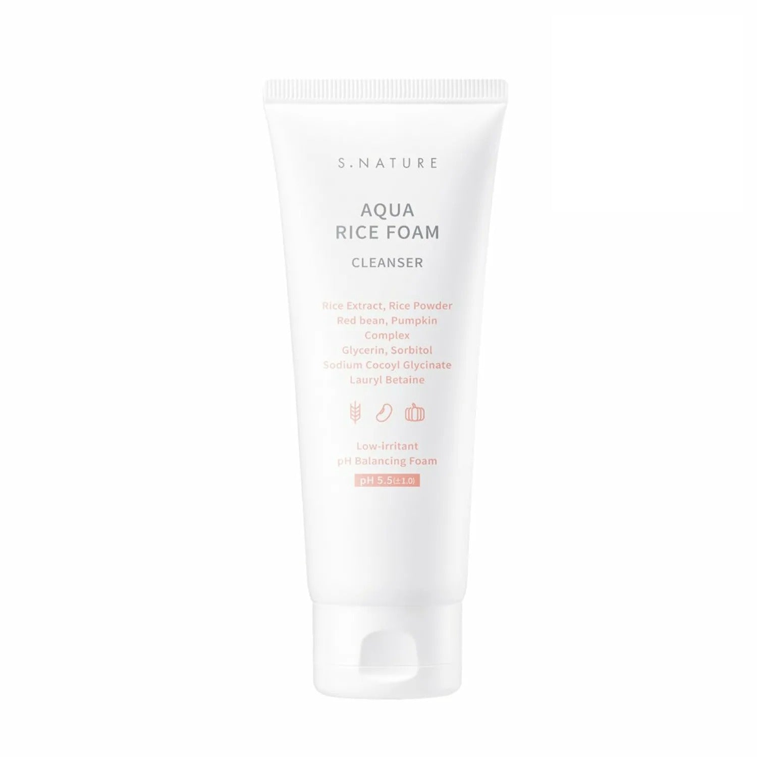 S.NATURE Aqua Rice Mild Acidic Foam Cleanser 160mL