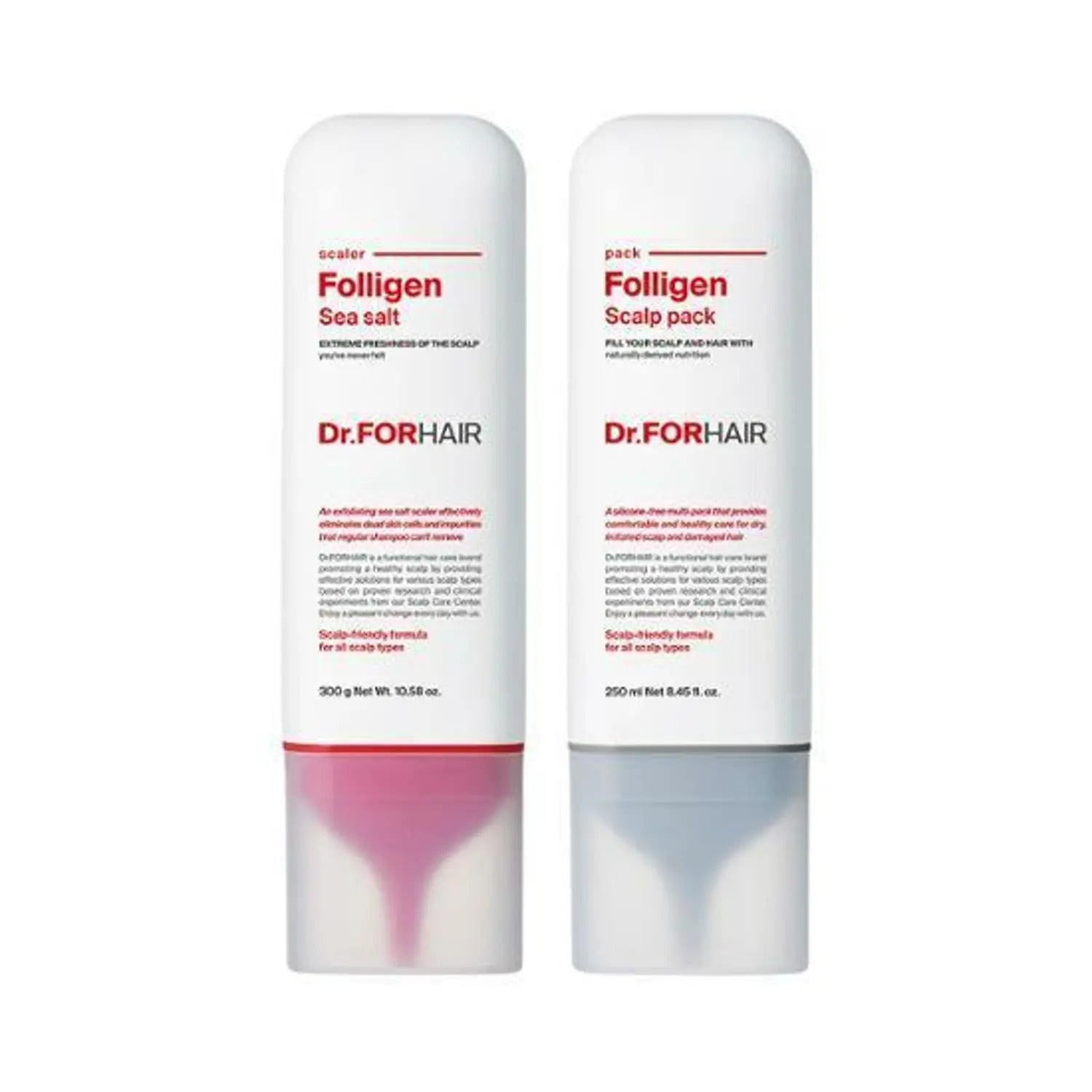 Dr.forhair Intensive Scalp Care Solution 2P Set (Scaler 300ml+Scalp Pack 250ml)
