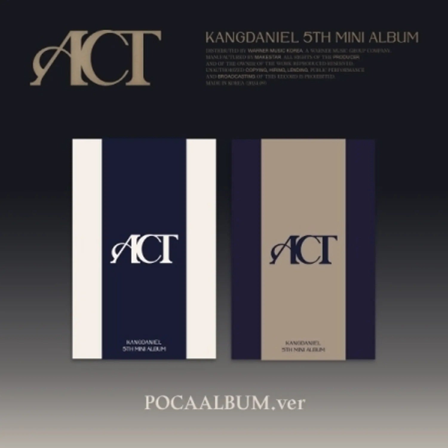 KANG DANIEL - 5TH MINI ALBUM [ACT] (POCA ALBUM)
