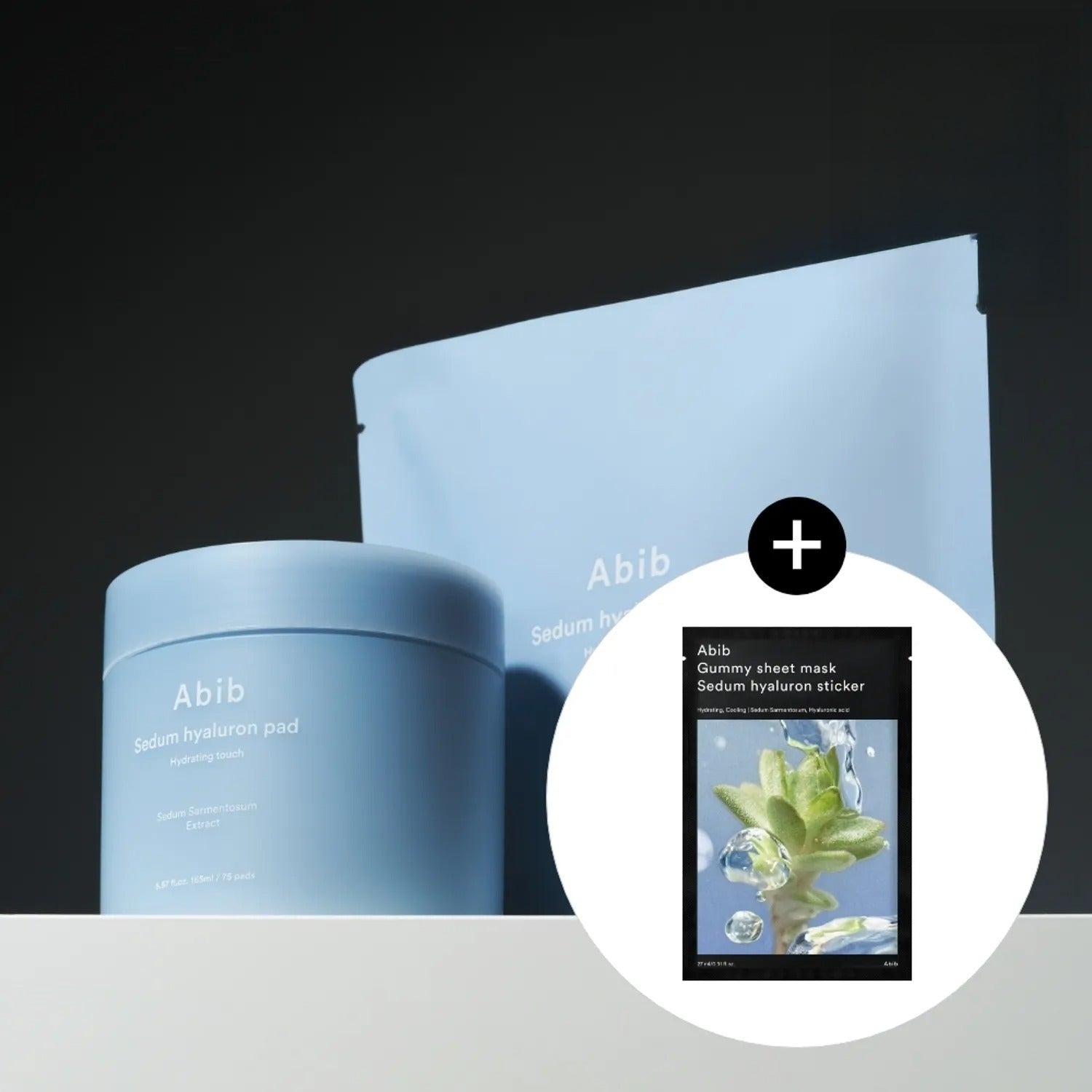★2024 Awards★Abib Sedum Hyaluron Pad Hydrating Touch 75 Pads (+75Pads Refill +Moisture Grass Sticker 1 sheet)