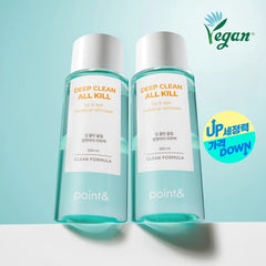 POINT& Deep Clean All Kill Lip & Eye Makeup Remover 200ml 1+1 Set