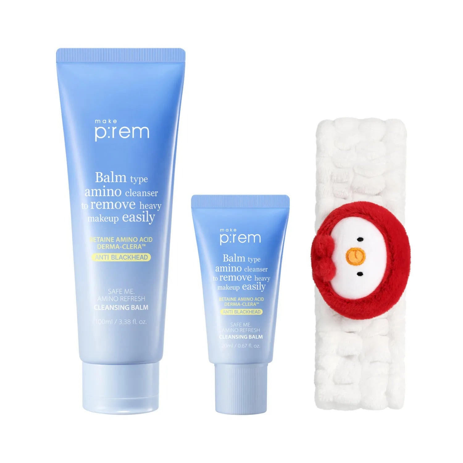 [BEBE] makeprem Safe Me Amino Refresh Cleansing Balm 100ml Set (+20ml+BEBE THE ORI Cleansing Band)