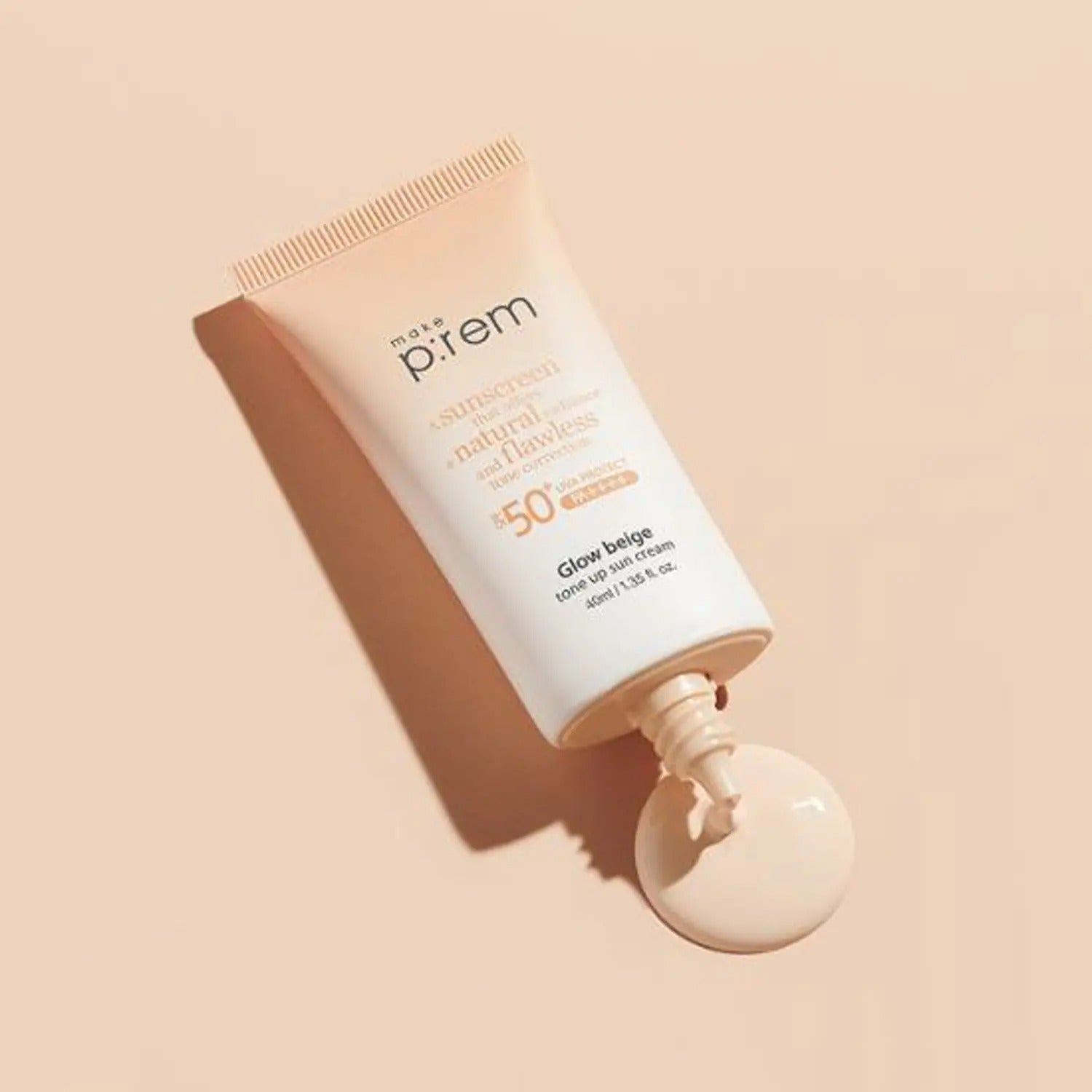 makeprem Glow Beige Tone Up Sun Cream 40mL 1+1 Special Set