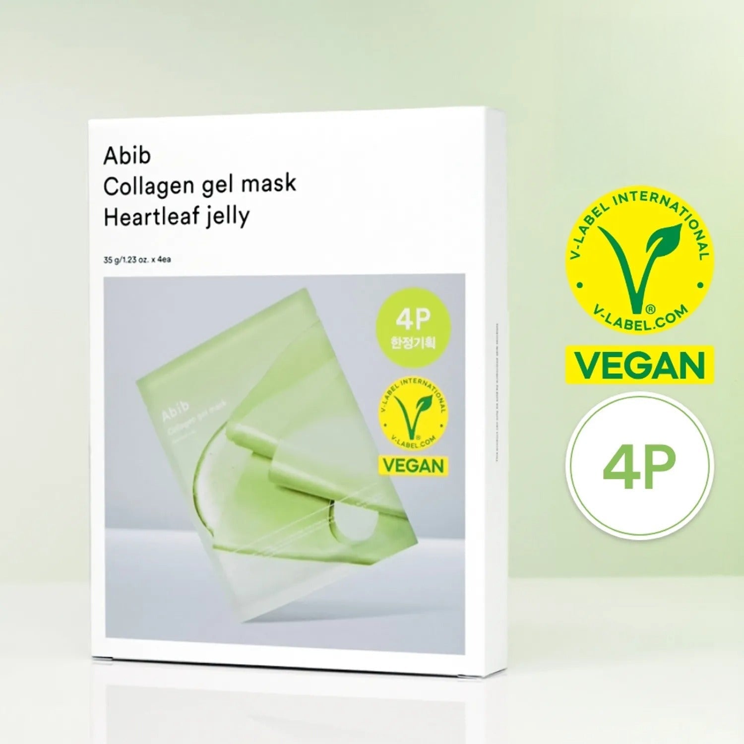 Abib Collagen Gel Mask Heartleaf Jelly Mask Sheet 4P