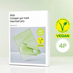 Abib Collagen Gel Mask Heartleaf Jelly Mask Sheet 4P