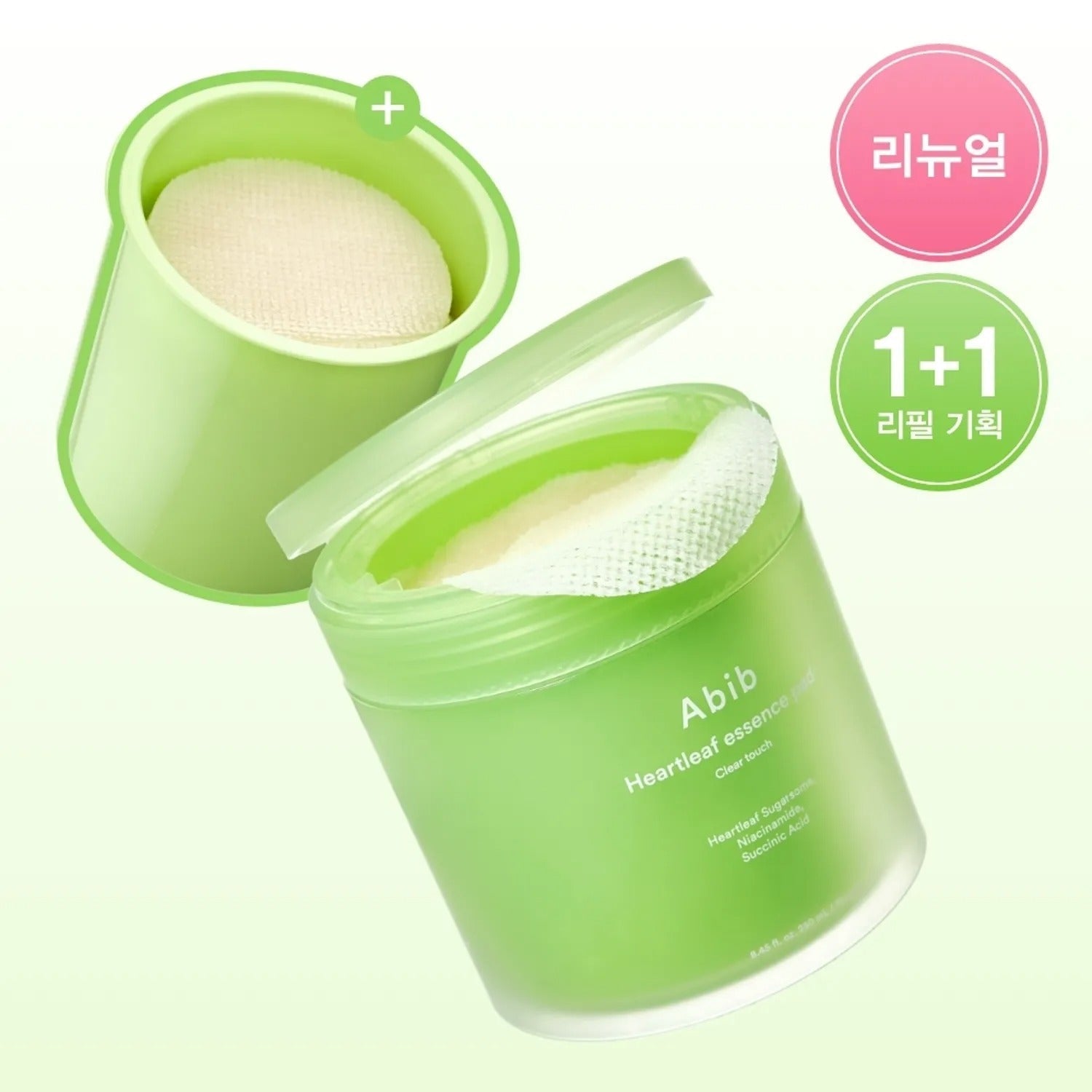 Abib Heartleaf Essence Pad Clear Touch 70P Refill Set
