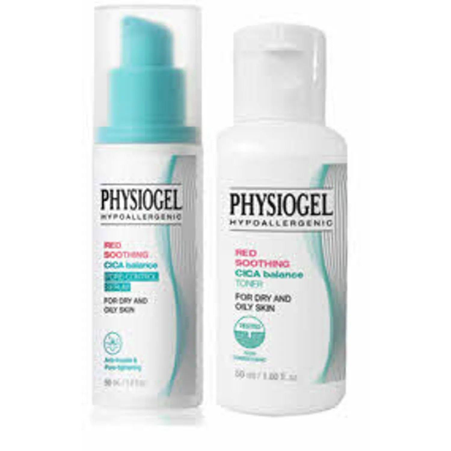 PHYSIOGEL Red Soothing Cica Balance Pore Control Serum 50ml Set (Toner 50ml)