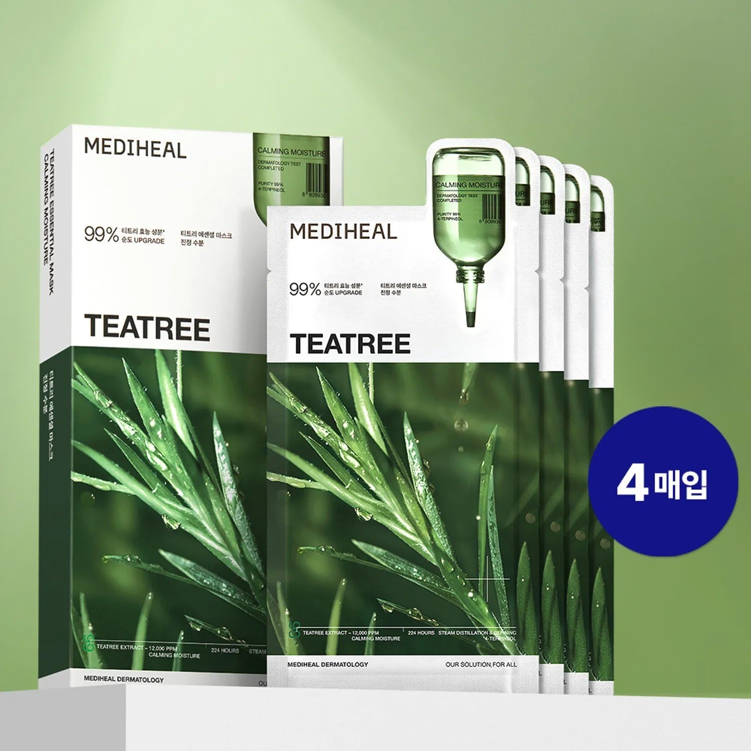 MEDIHEAL Tea Tree Essential Mask Sheet Calming Moisture 4ea